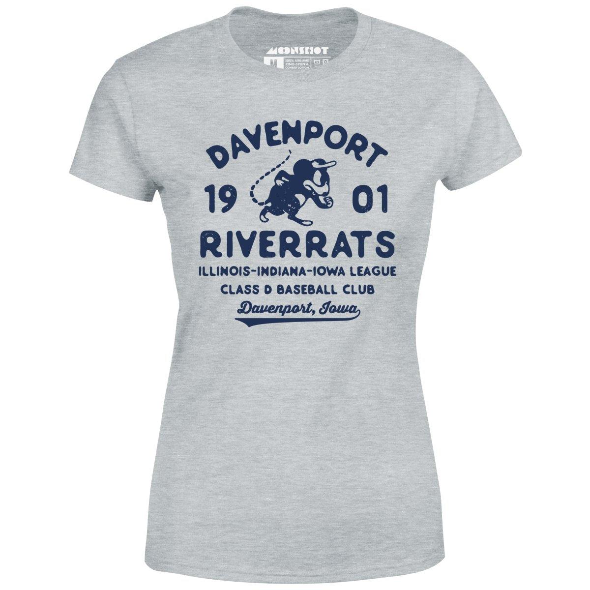 Davenport River Rats - Iowa - Vintage Defunct Baseball Teams - Women's T-Shirt Female Product Image