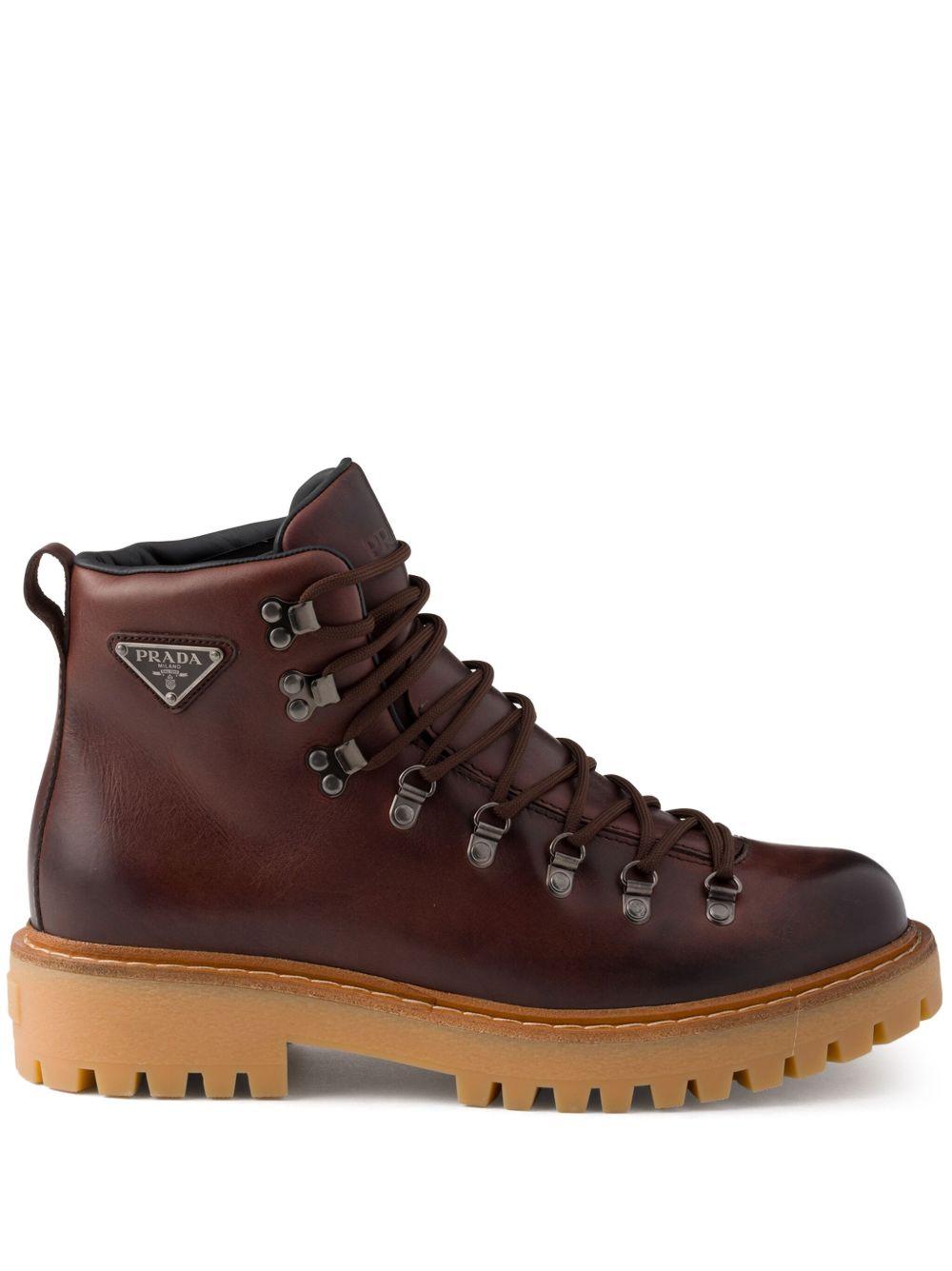 laced leather boots Product Image