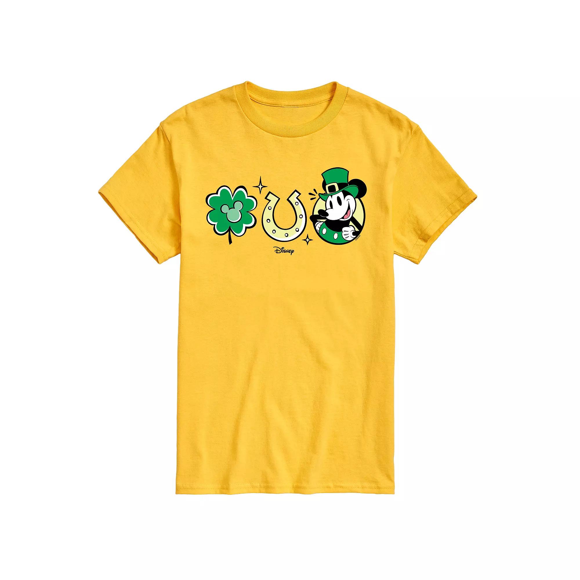 Disney's Mickey Mouse Men's St Patrick's Icons Graphic Tee,  Product Image