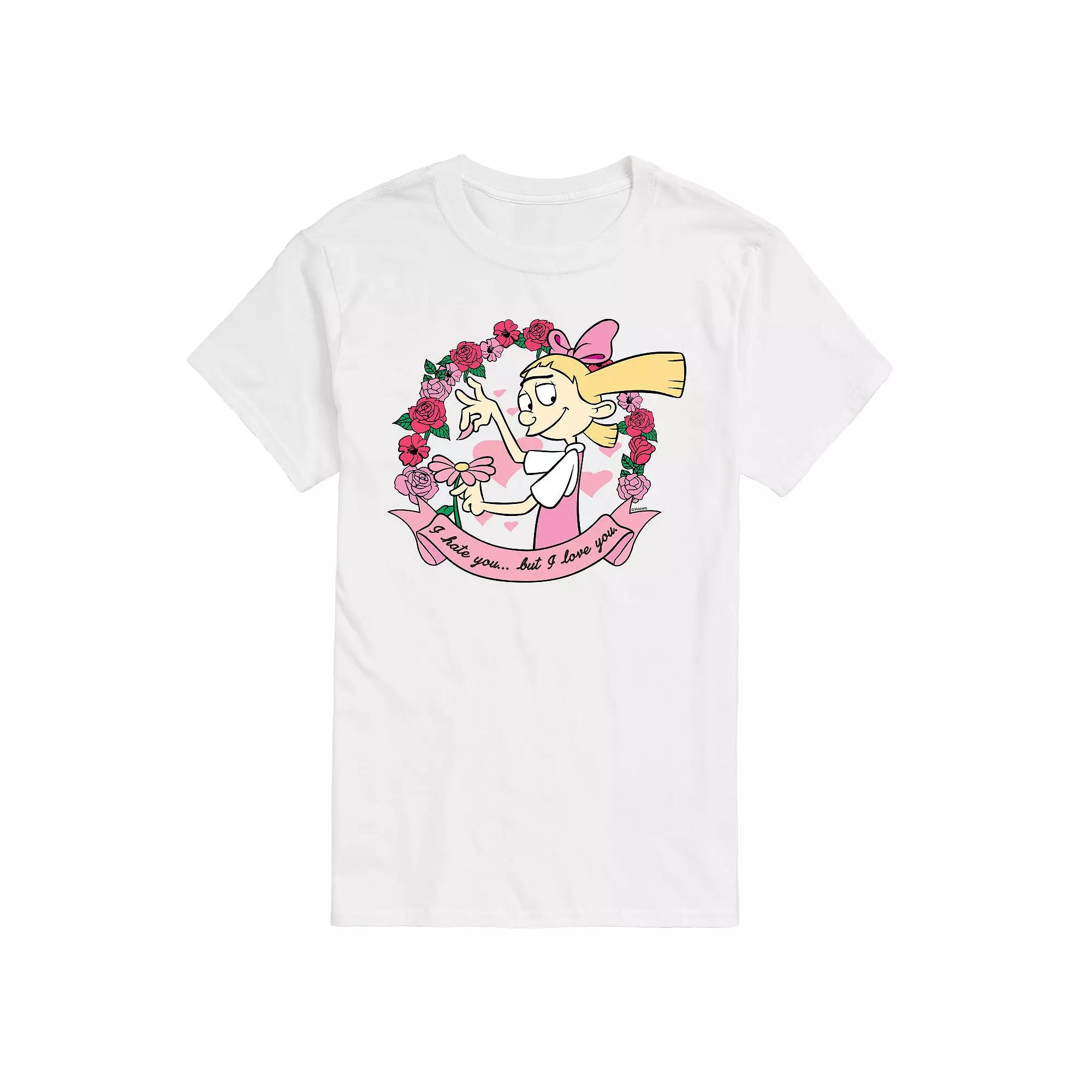 Big & Tall Hey Arnold! Helga's Love And Hate Graphic Tee, Men's,  Product Image