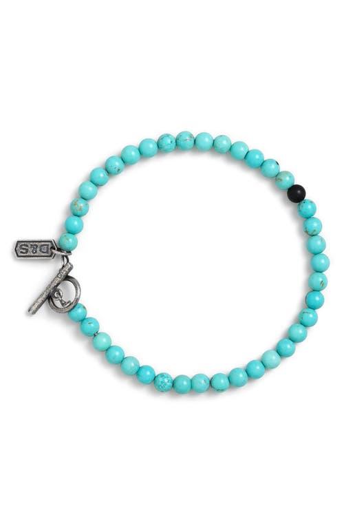 Degs & Sal Men's Beaded Bracelet in Turquoise at Nordstrom Product Image