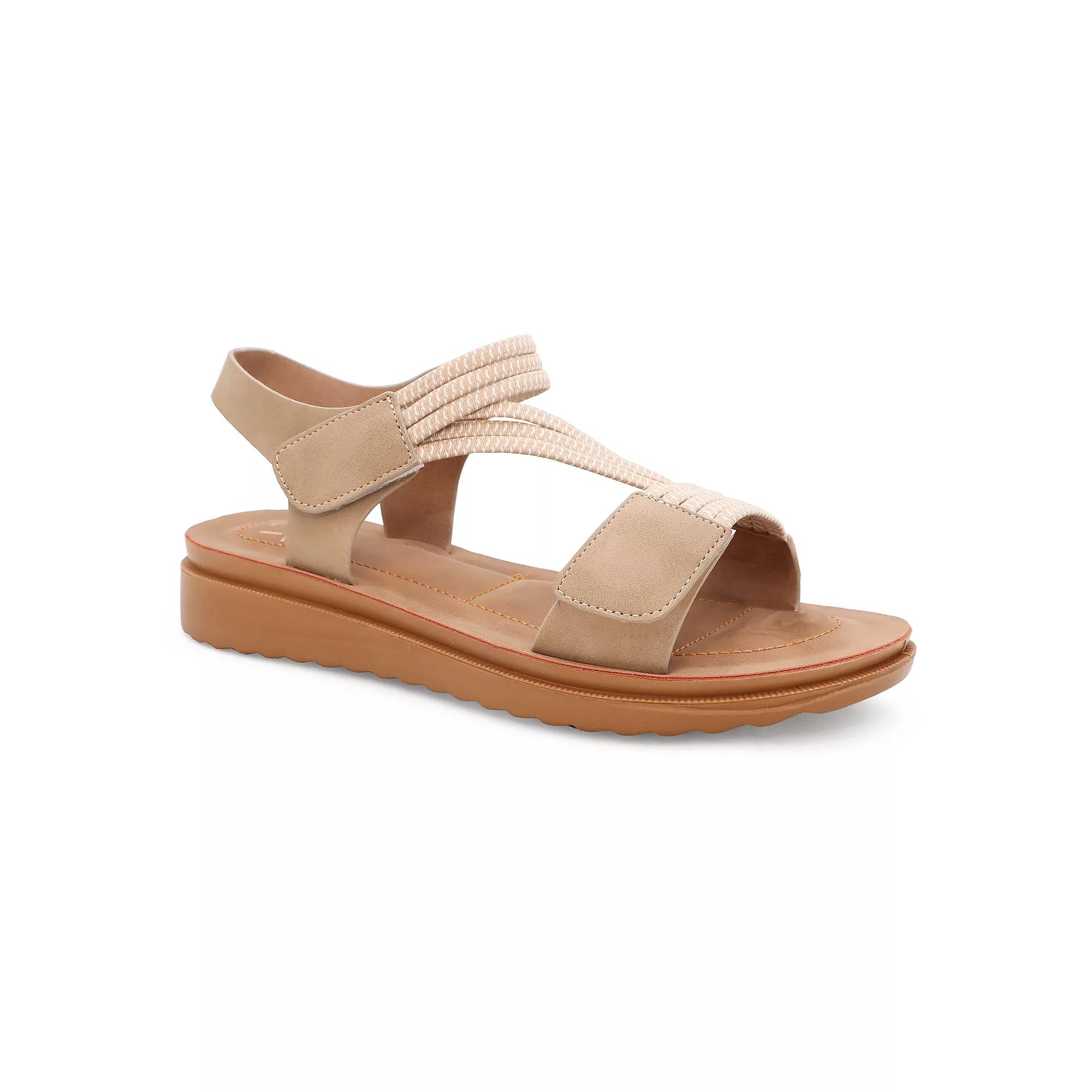 Yoki Women's Bedford Strappy Sandal Dress Shoes, Size: 9 Medium, Brown Product Image