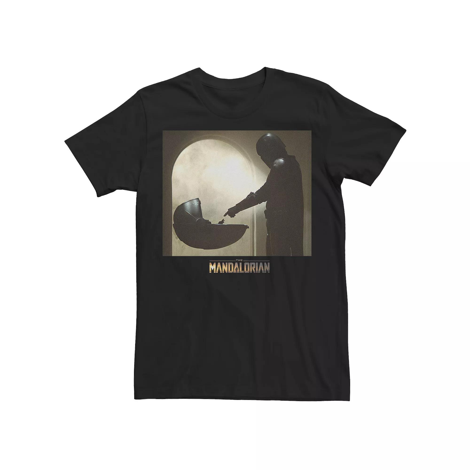 Men's Star Wars The Mandalorian The Child aka Baby Yoda Scene Logo Tee,  Product Image