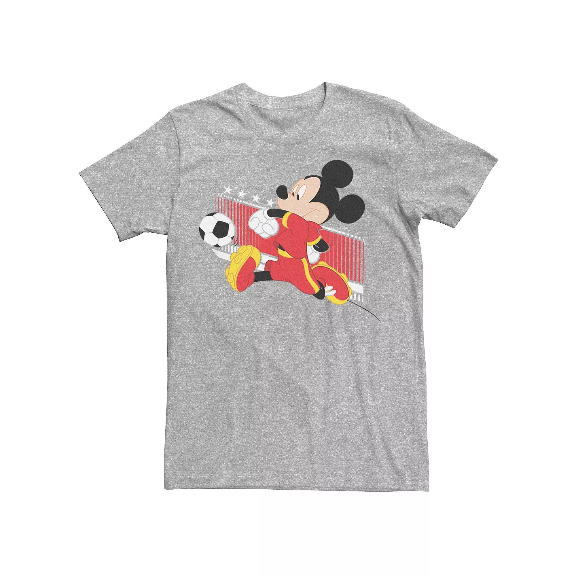 Disney's Mickey Mouse Belgium Soccer Uniform Portrait Men's Tee,  Product Image