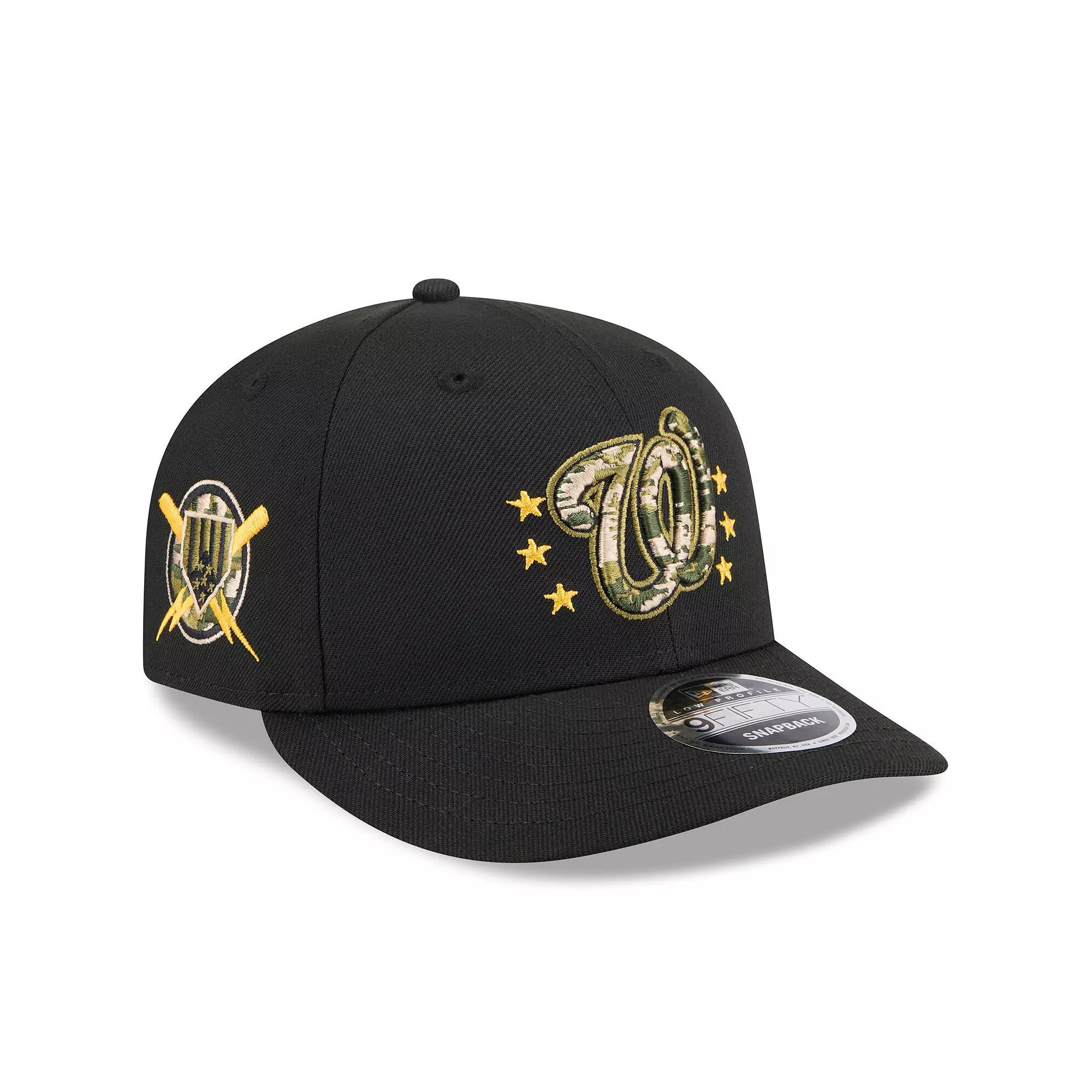 Men's New Era Black St. Louis Cardinals 2024 Armed Forces Day Low Profile 9FIFTY Snapback Hat Product Image
