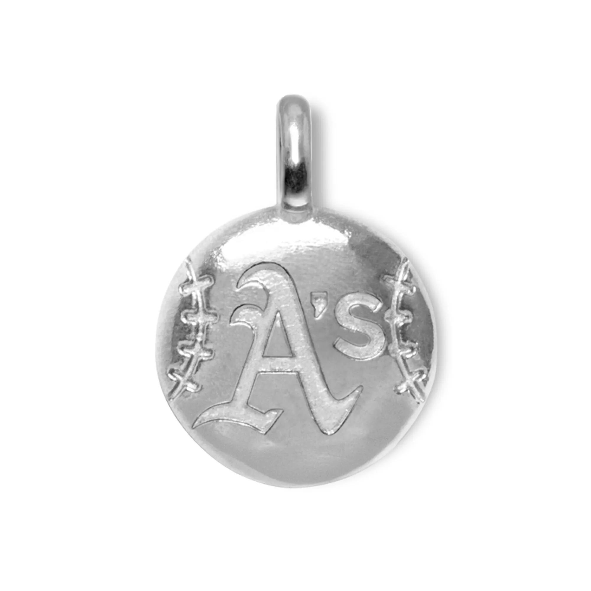Women's Alex Woo Oakland Athletics Sterling Silver Disc Charm, Team Product Image