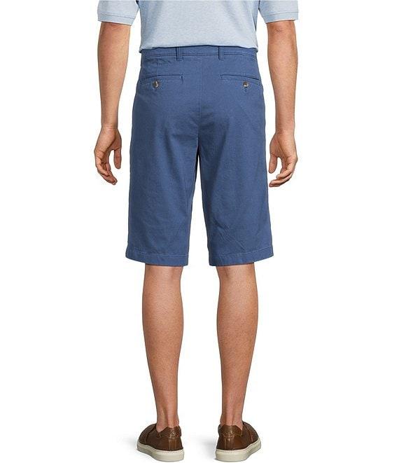 Roundtree & Yorke The Cloud Washed Classic Fit Flat Front 13#double; Chino Shorts Product Image