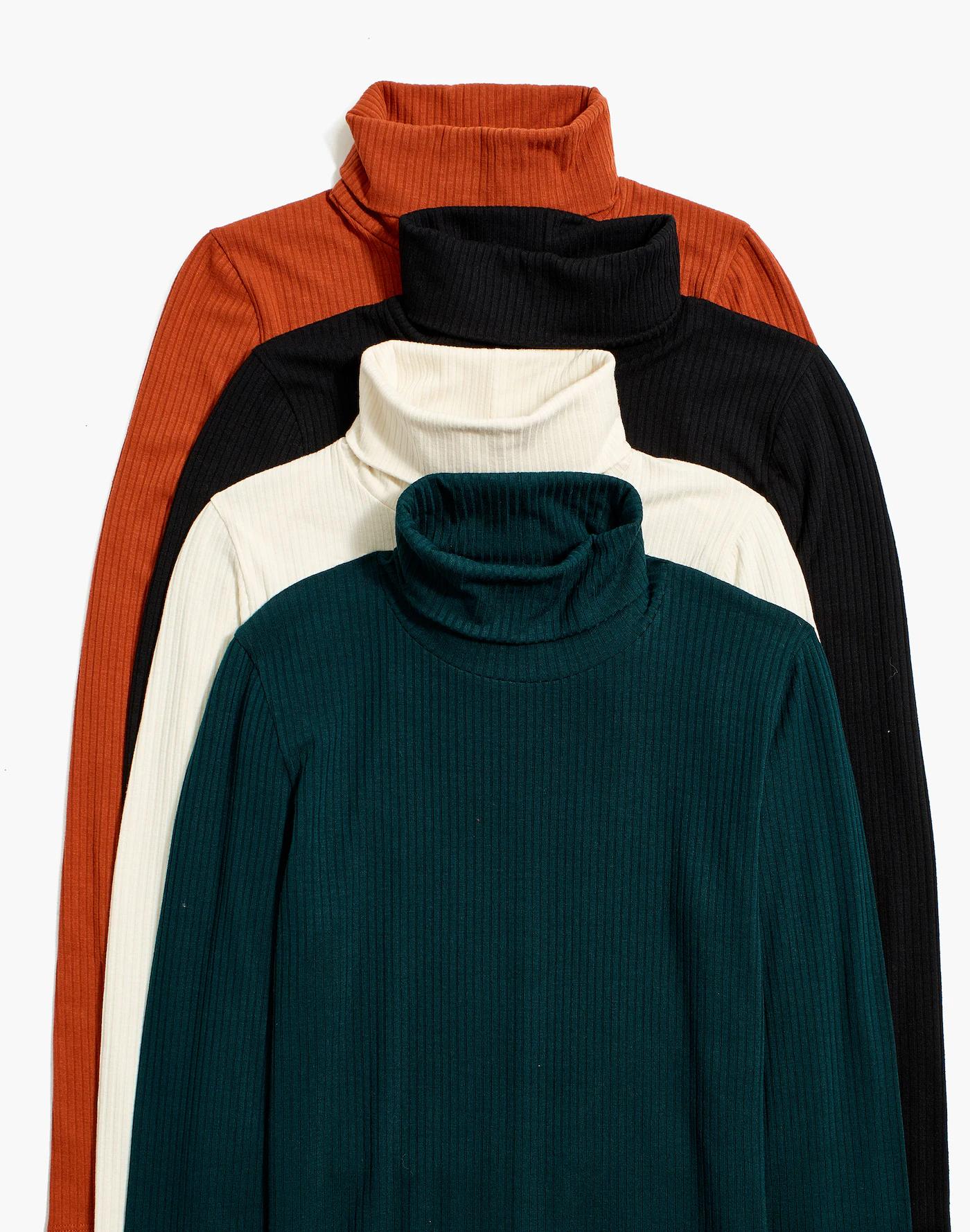 Ribbed Turtleneck Top Product Image