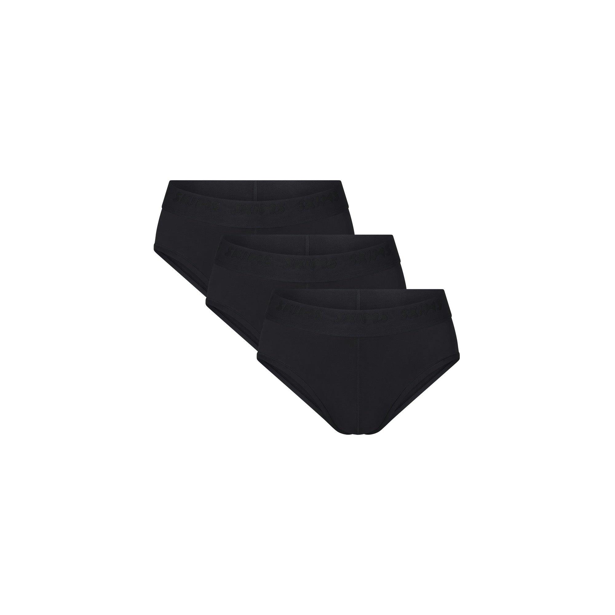 SKIMS COTTON MENS BRIEF 3-PACK | RUBY ESPRESSO MULTI Product Image