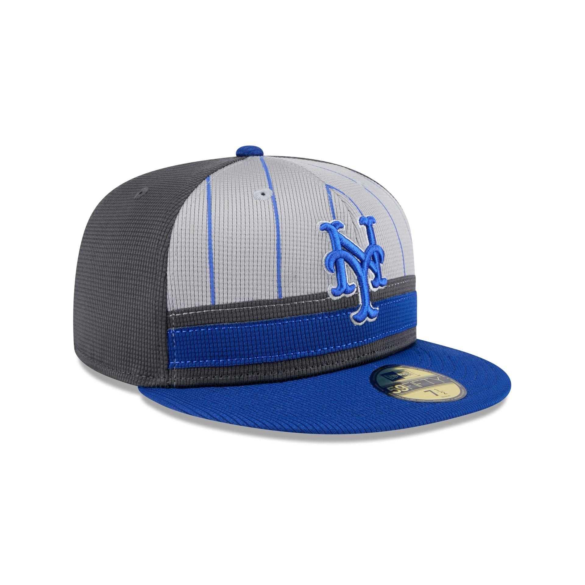 New York Mets 2025 Batting Practice Gray 59FIFTY Fitted Hat Male Product Image