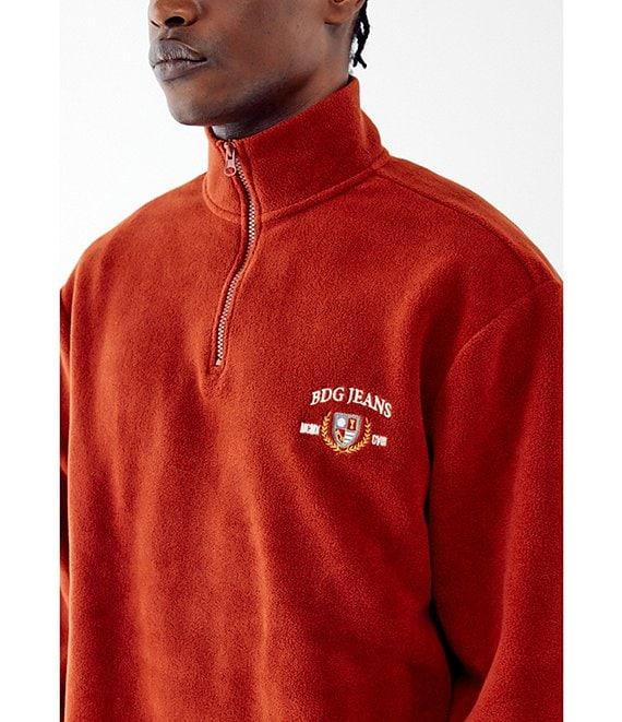 BDG Urban Outfitters Long Sleeve Embroidered Logo Fleece Pullover Product Image