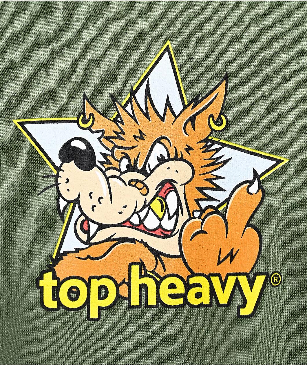 Top Heavy Dog House Green T-Shirt Product Image
