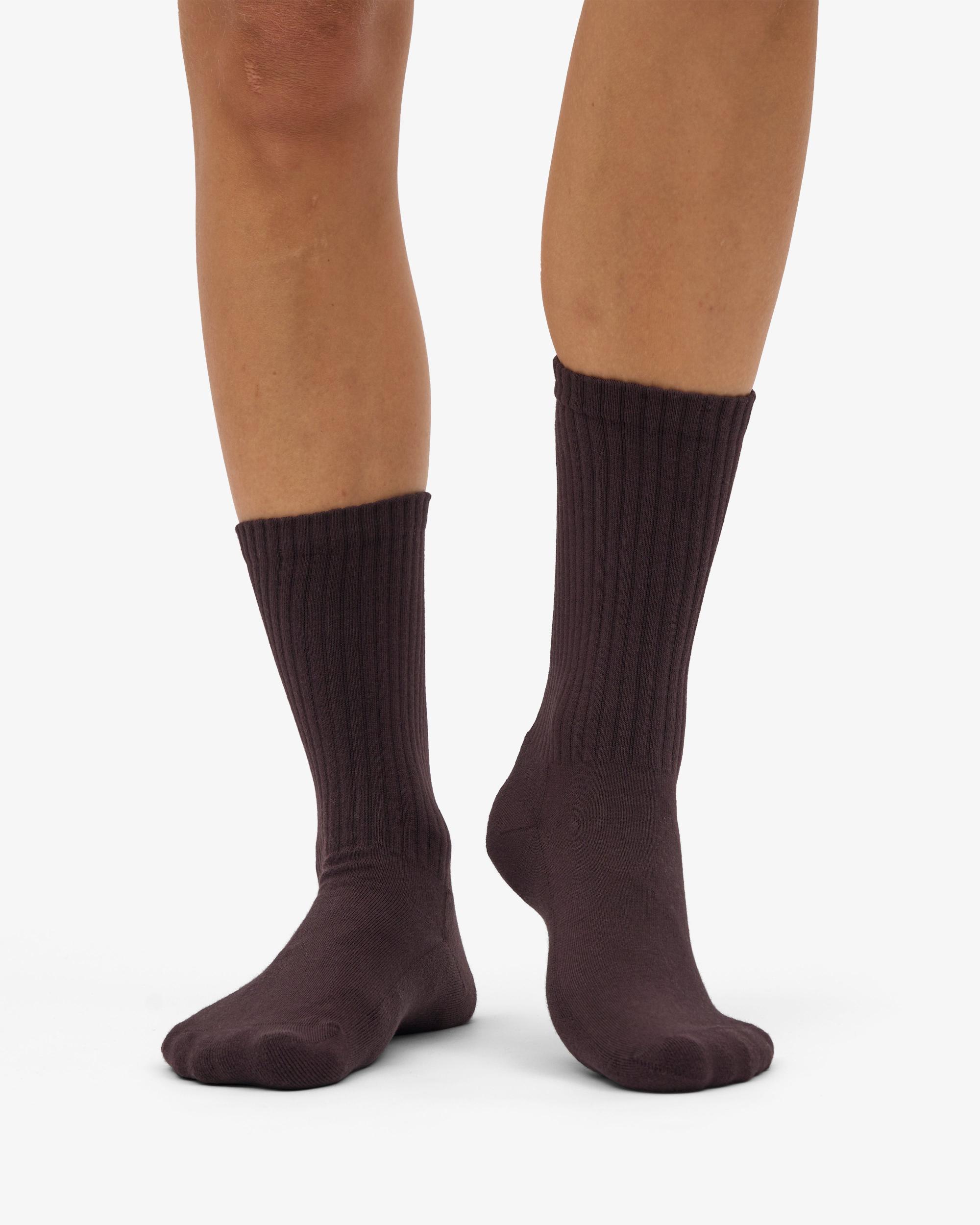 Organic Active Sock - Coffee Brown Product Image