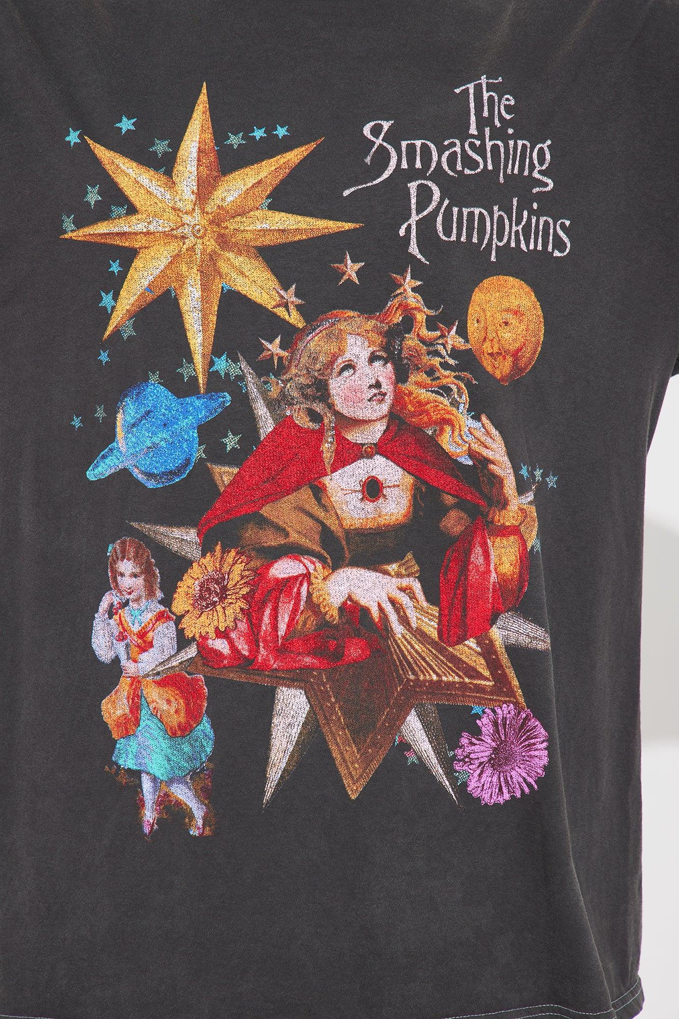 Smashing Pumpkins Oversized Washed Tee - Black Product Image