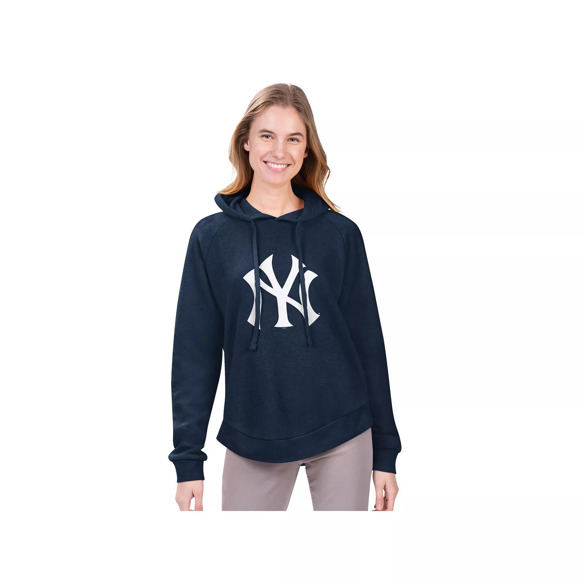 Women's G-III 4Her by Carl Banks Navy New York Yankees Jordan Angel Raglan Fleece Pullover Hoodie,  Product Image