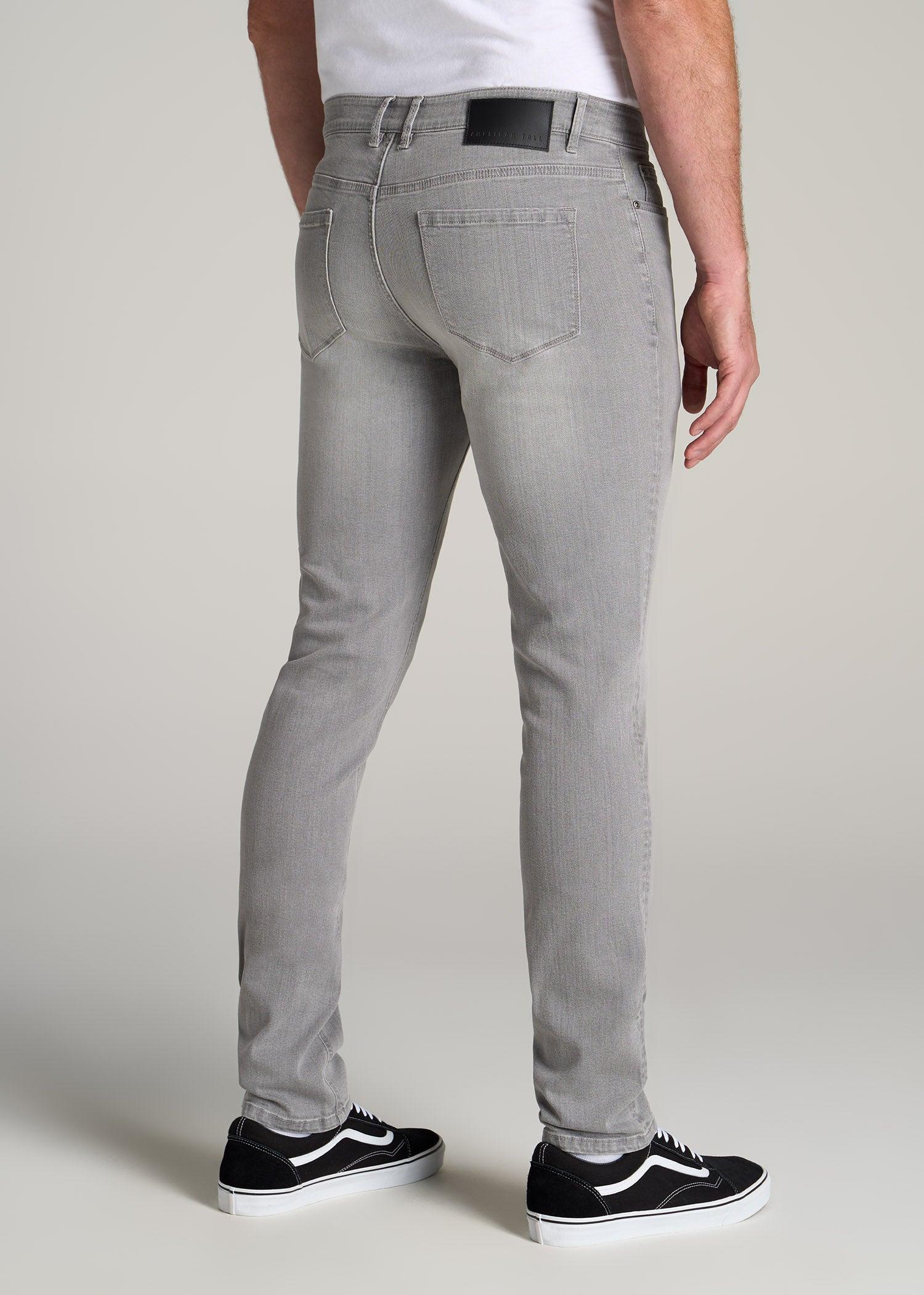 Dylan Slim Fit Jeans for Tall Men in Concrete Grey Product Image