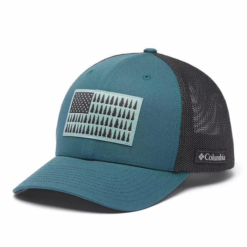 Men's Columbia FlexFit Mesh Tree Flag Fitted Cap,  Product Image