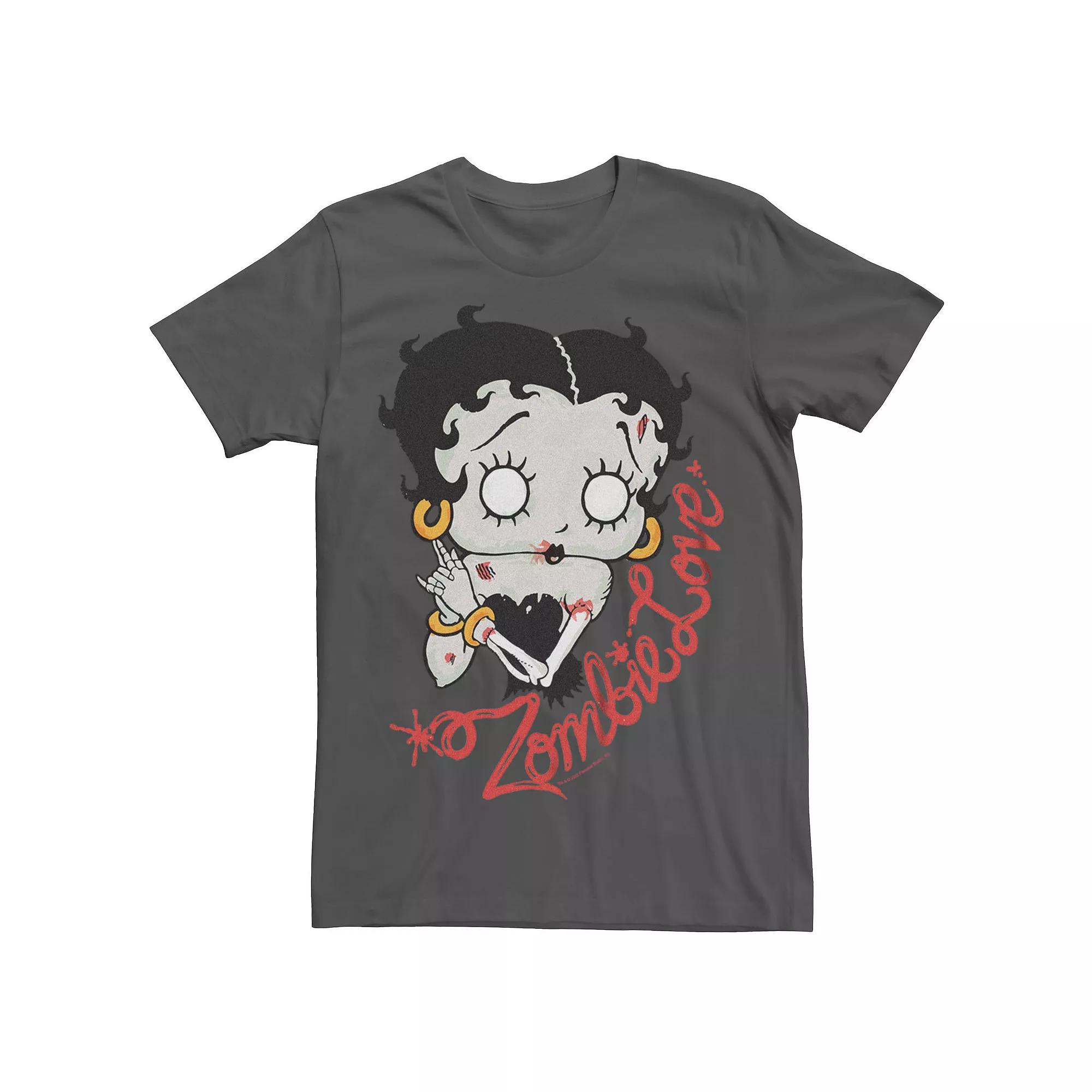 Men's Betty Boop Zombie Love Graphic Tee,  Product Image