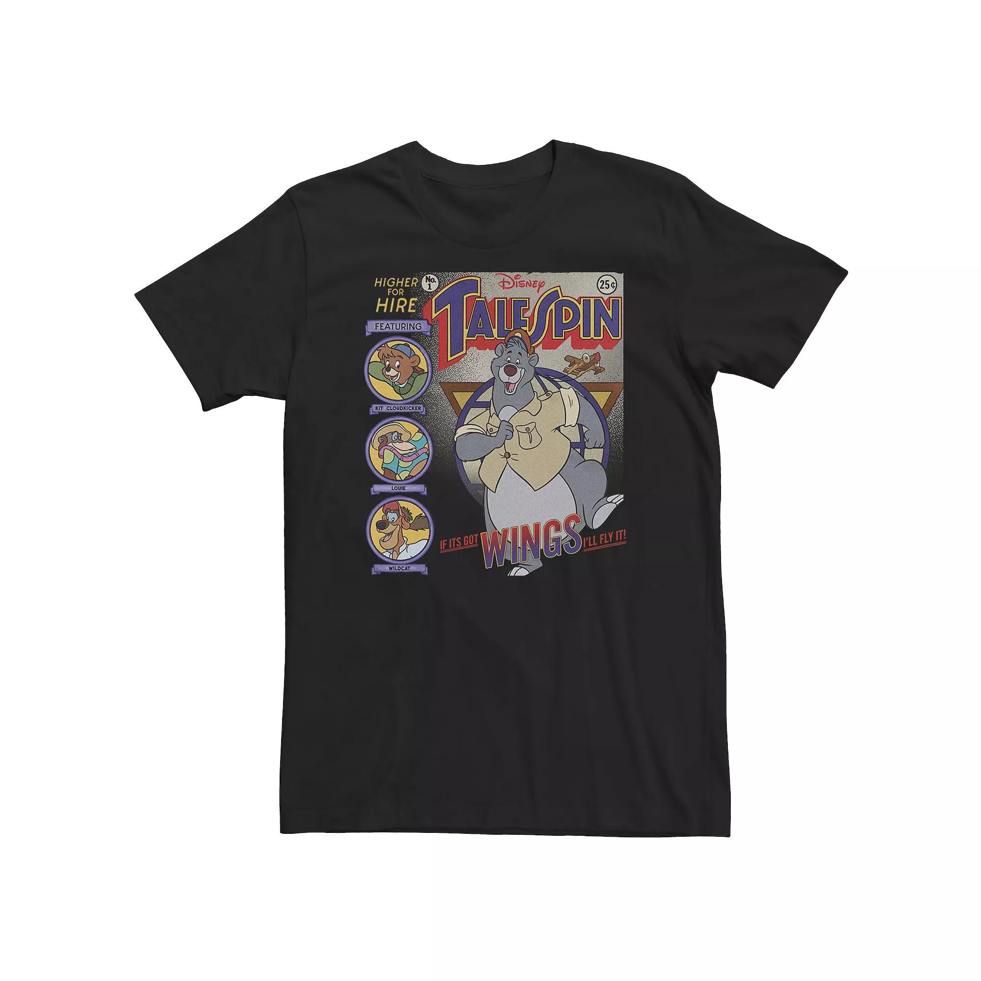 Big & Tall Disney TaleSpin "If It's Got Wings I'll Fly It!" Poster Tee, Men's,  Product Image