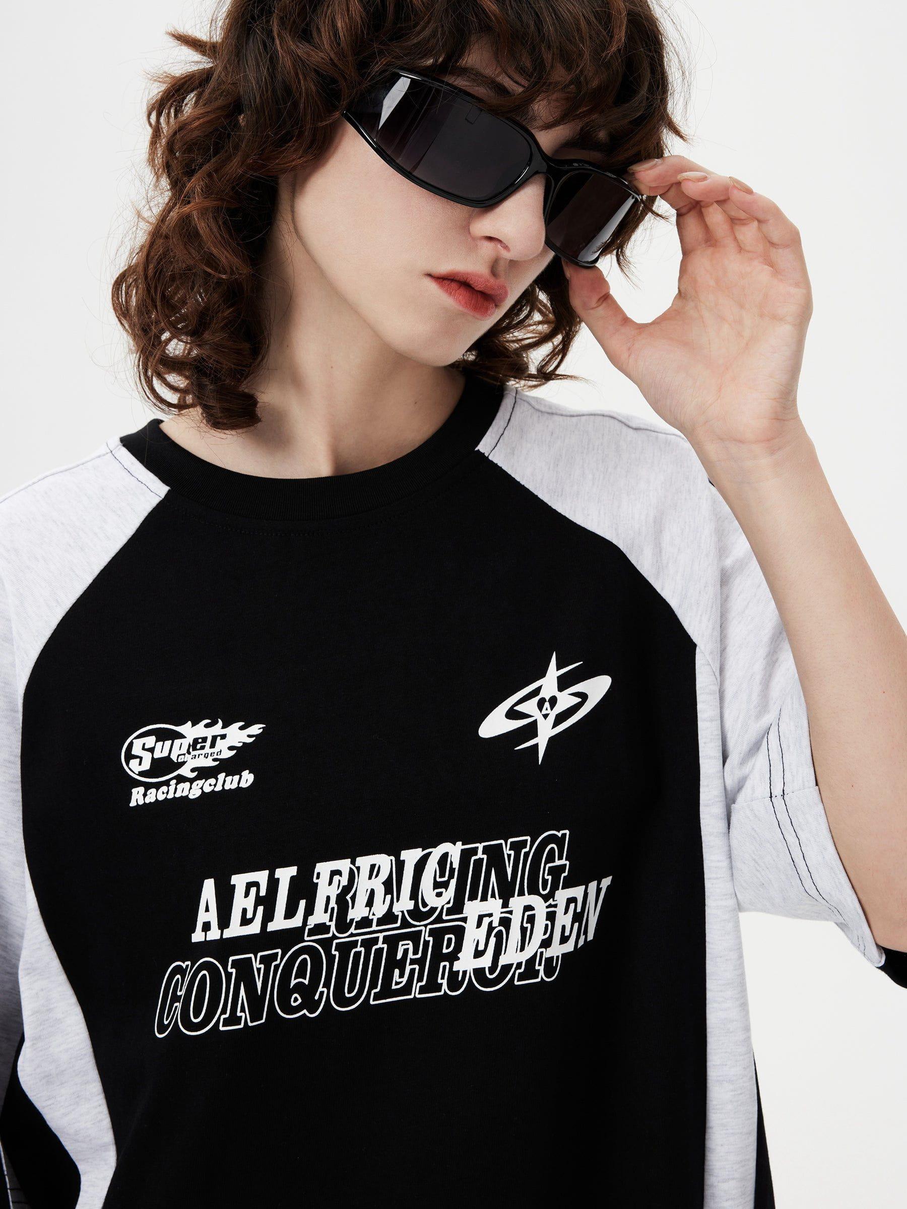 Aelfric Eden Color Blocking Racing Graphic Tee Product Image