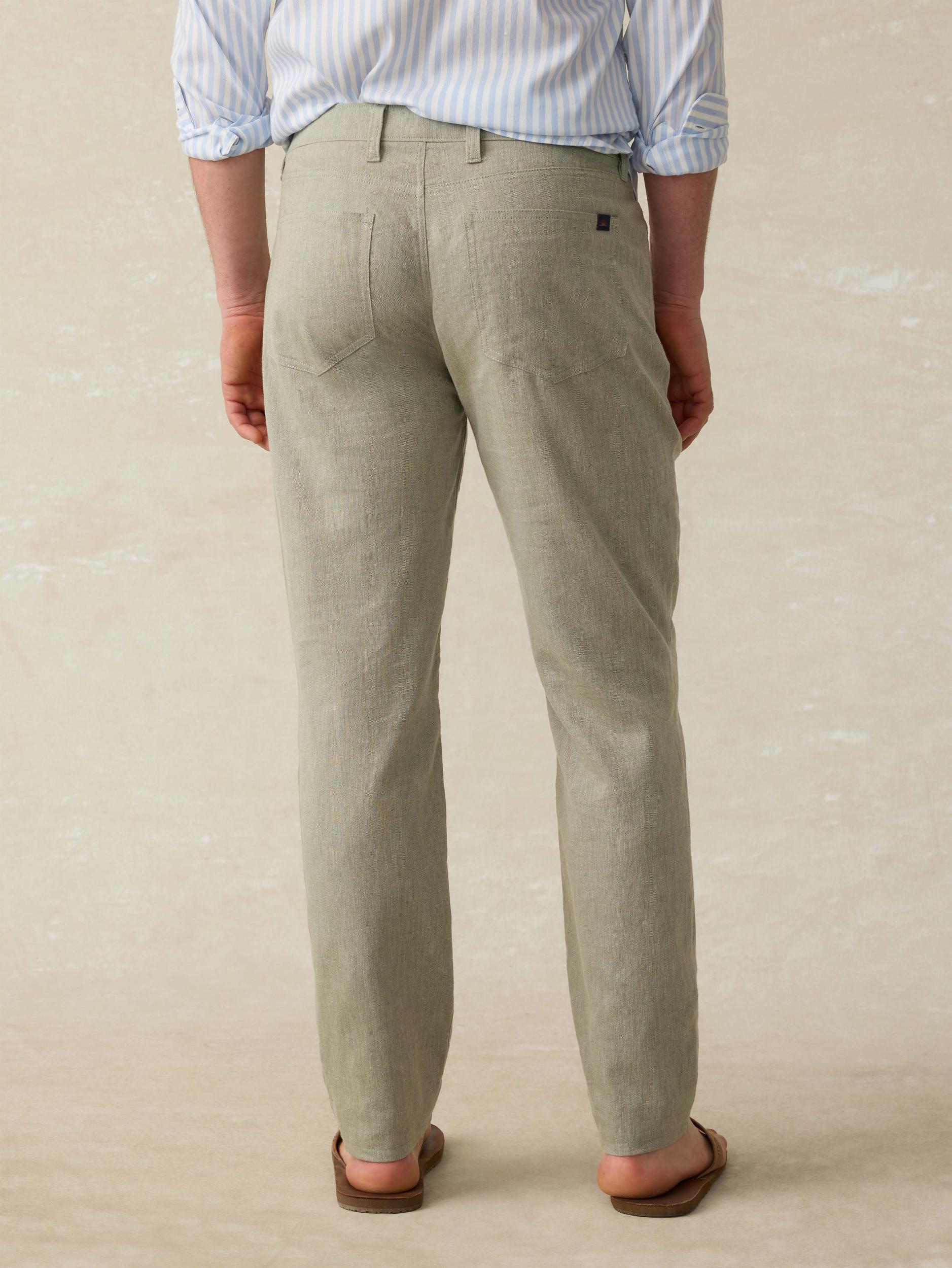 Movement™ Linen 5-Pocket Pant - Sage Cliff Male Product Image