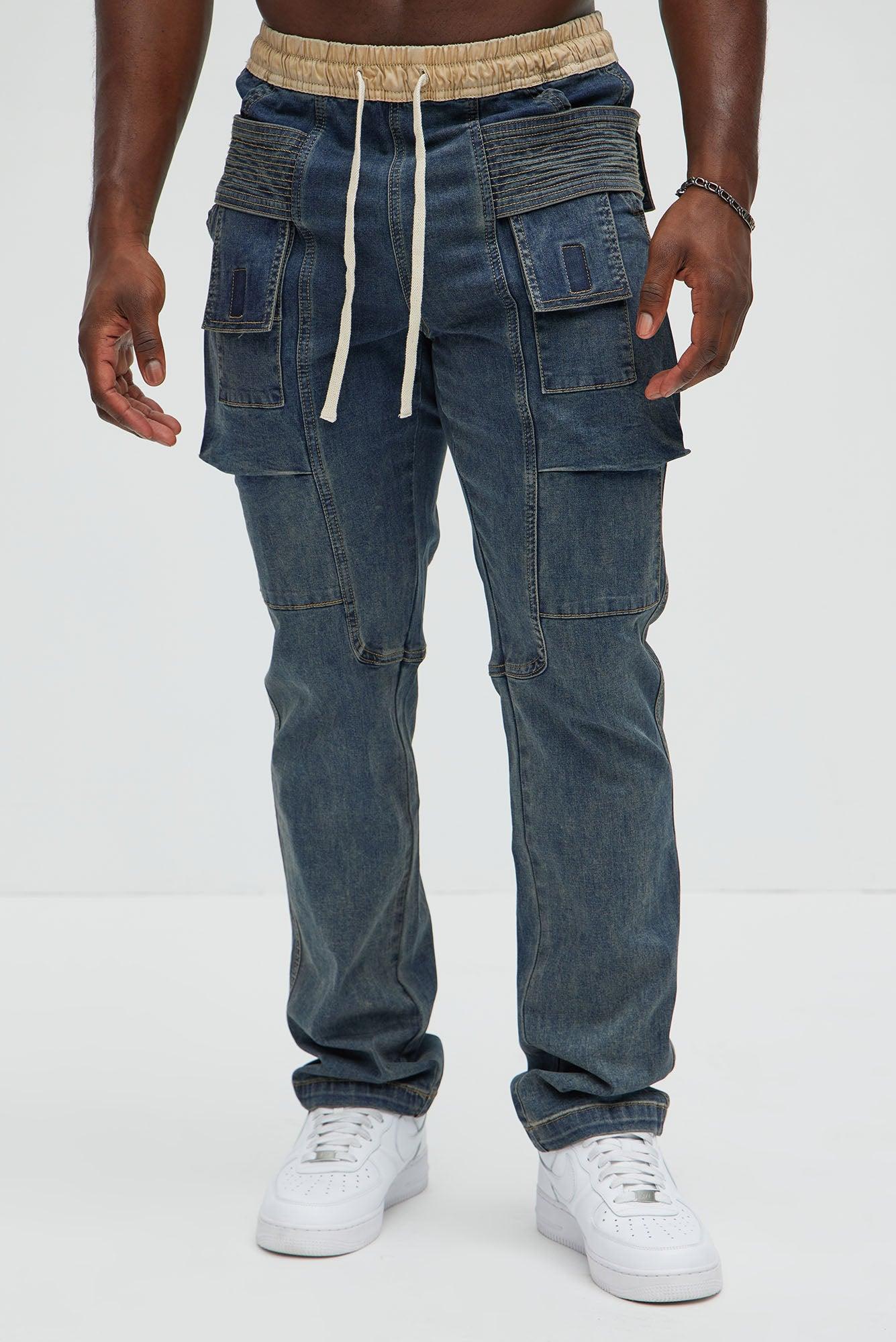 Pillar E-Waist Slim Jeans - Medium Blue Wash Product Image