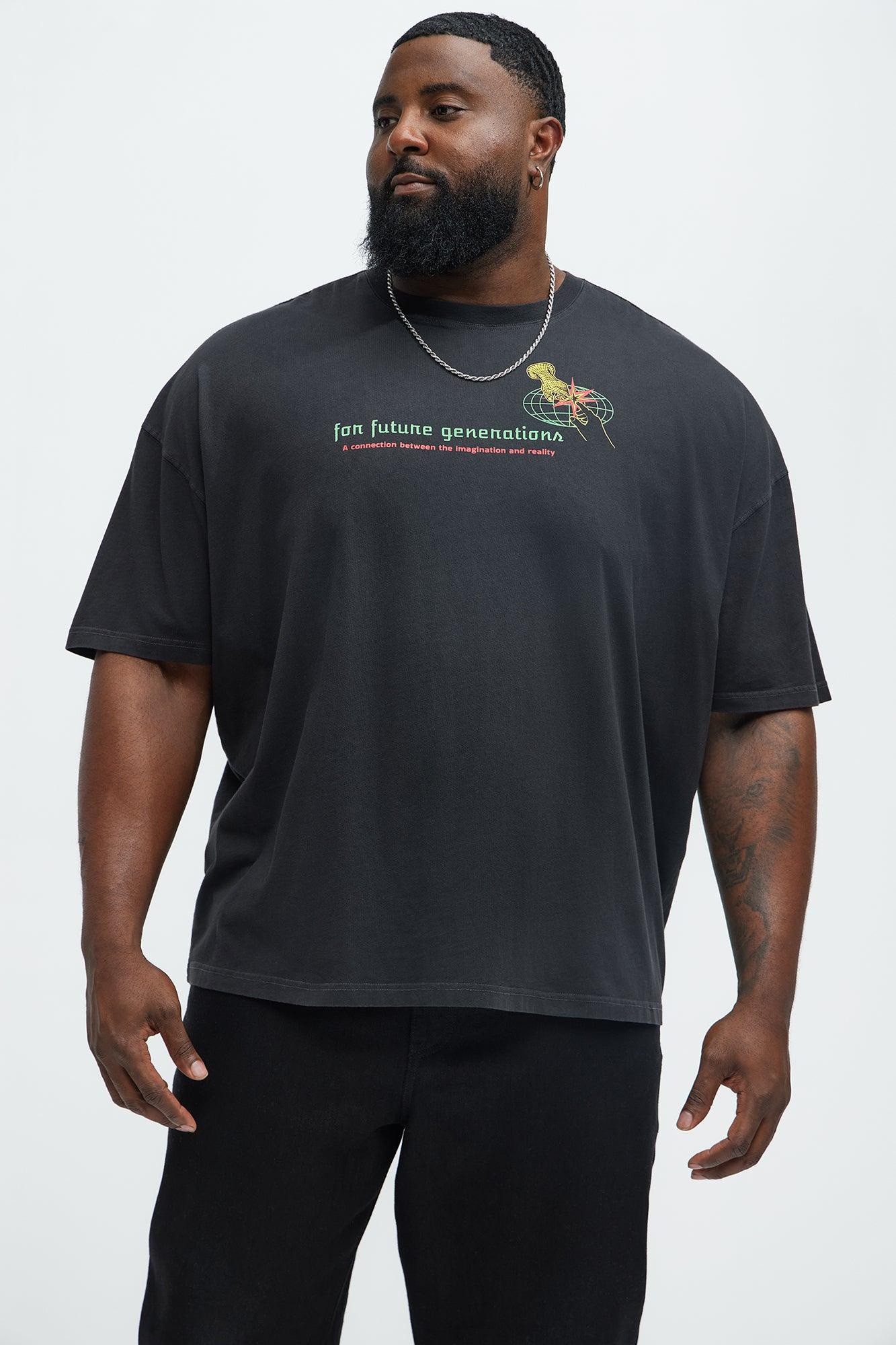 For Future Generations Oversized Short Sleeve Tee - Black Product Image