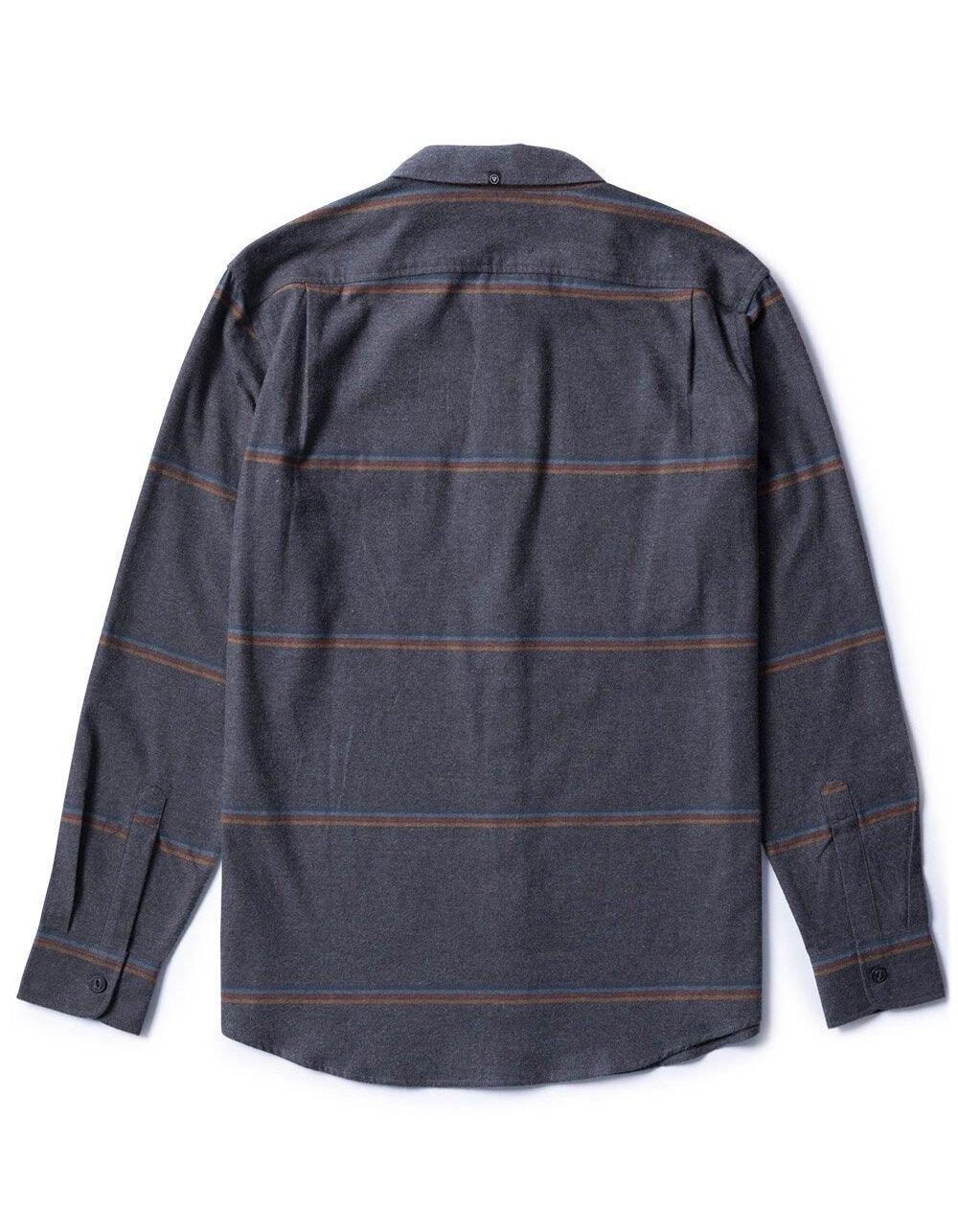 VISSLA Central Coast Eco Mens Flannel - CHARCOAL HEATHER Product Image