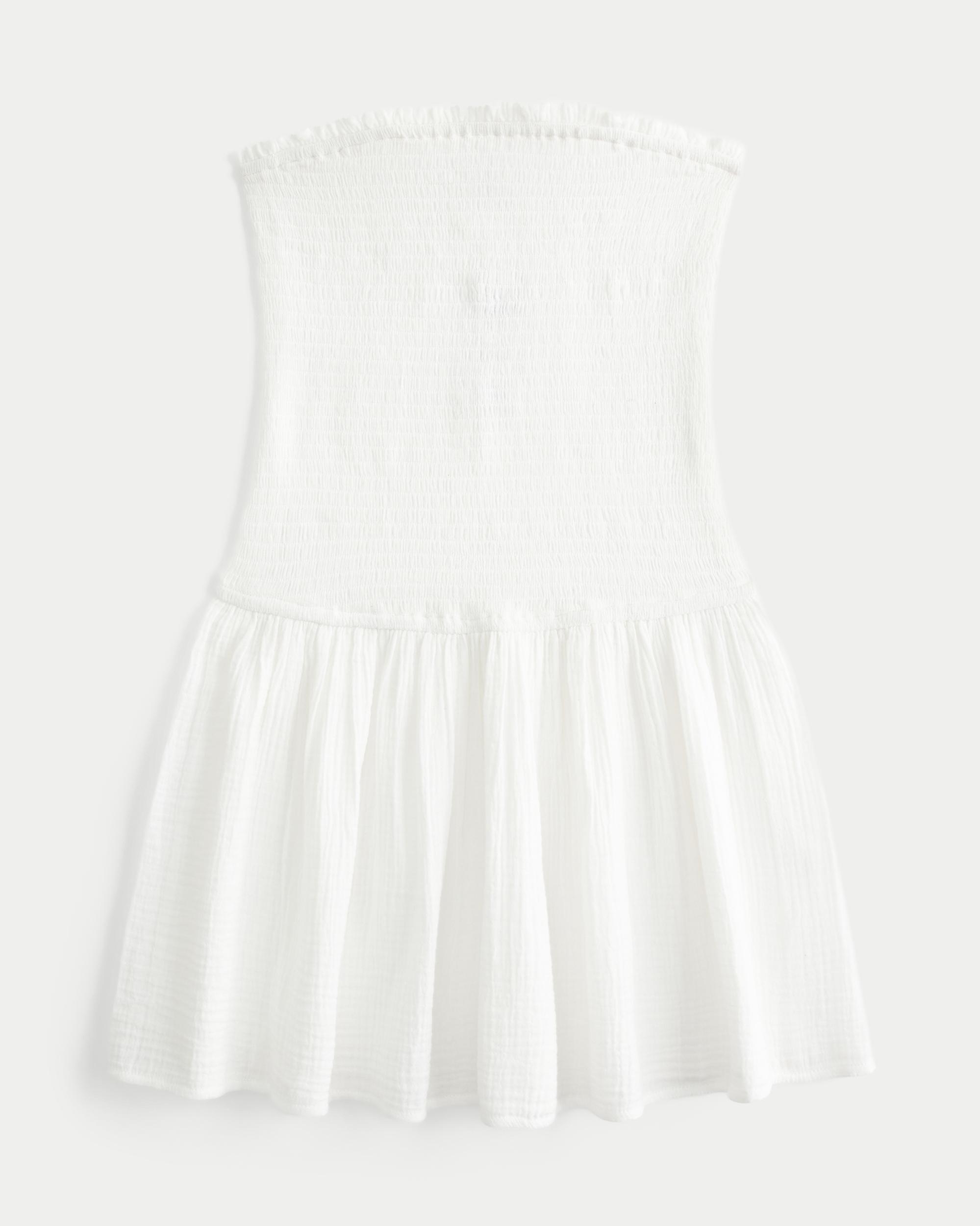 Smocked Gauze Cover Up Dress Product Image