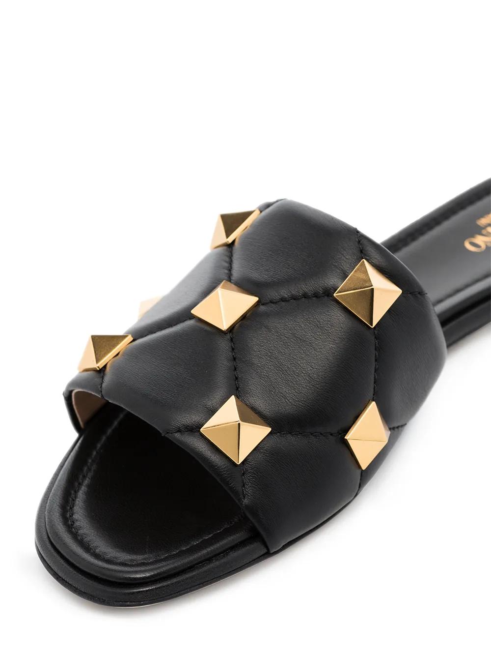 Roman Stud flat leather sandals Product Image