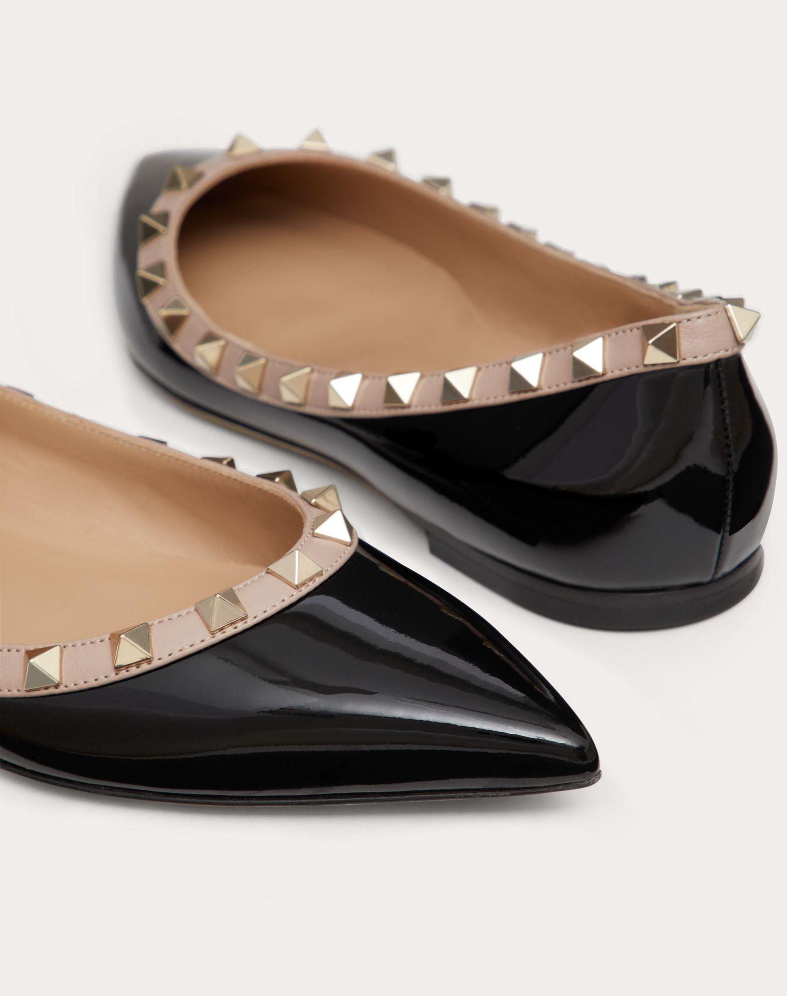 Patent Rockstud Ballet Flat Product Image