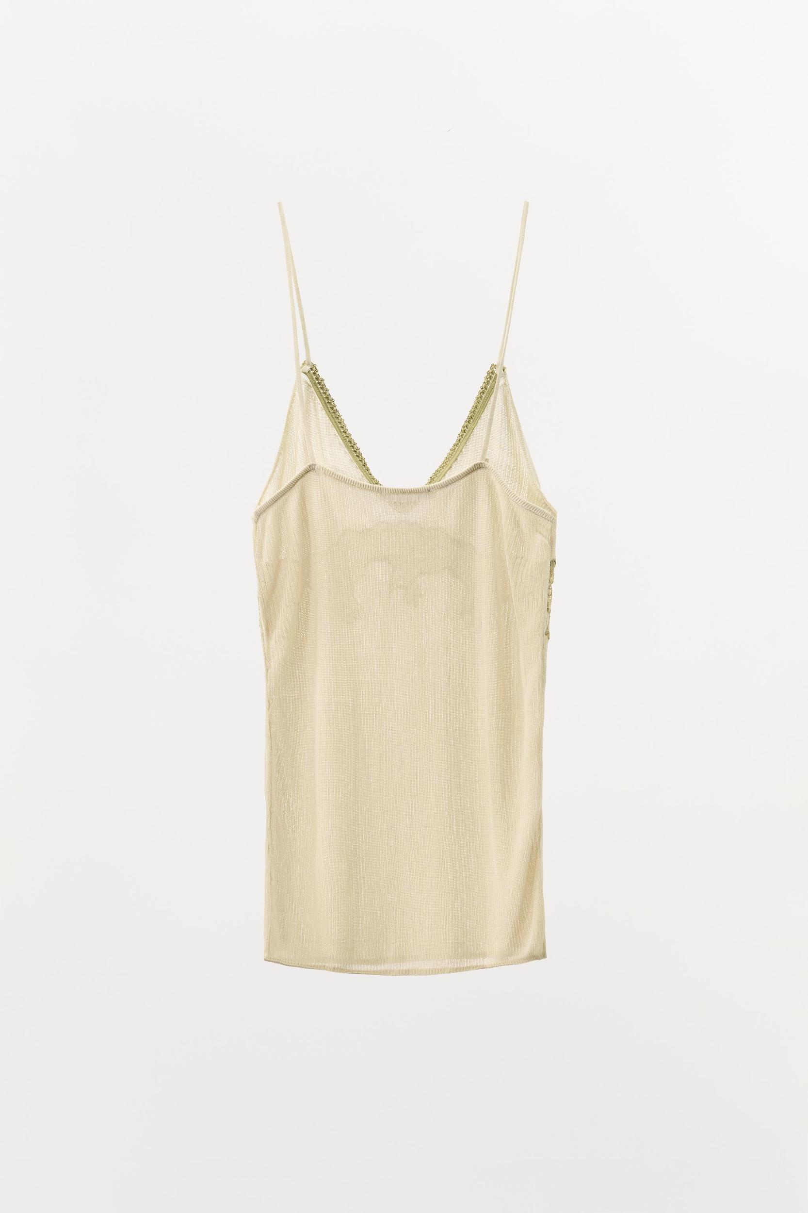 COMBINATION KNIT LACE TOP Product Image