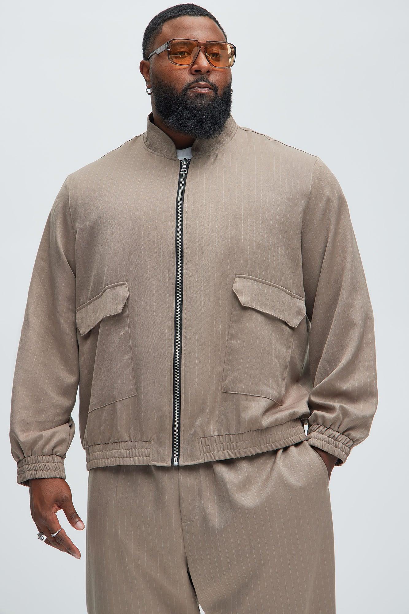 Tatum Casual Zip Jacket - Brown Product Image