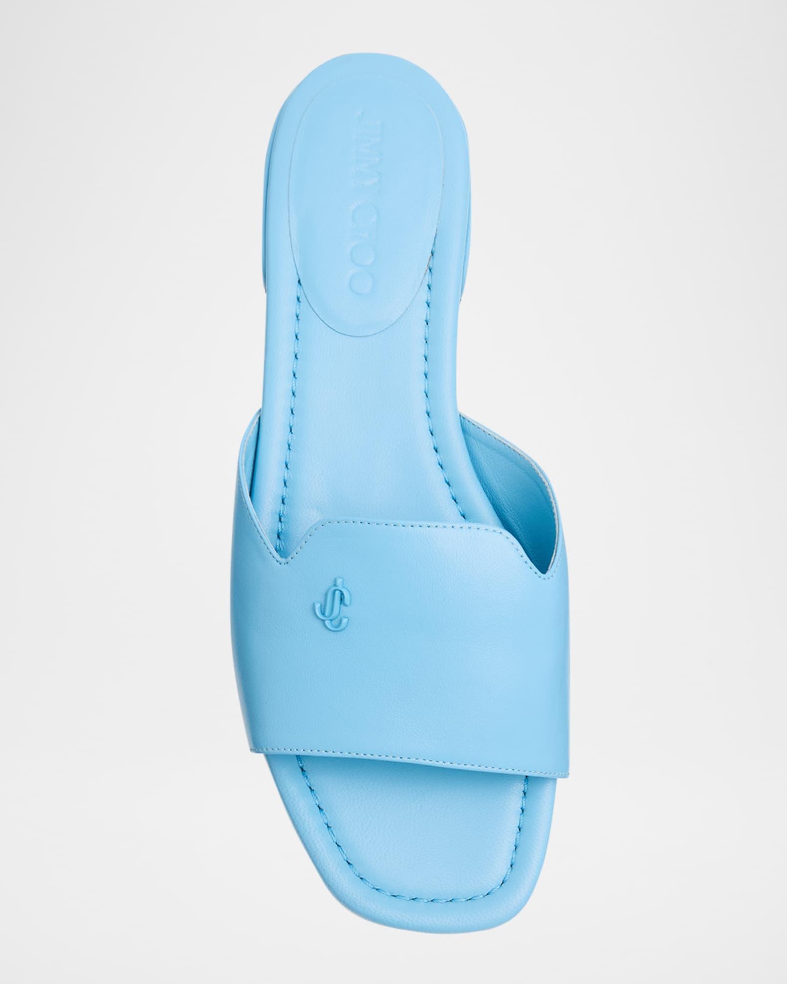 Dina Leather Flat Slide Style Product Image