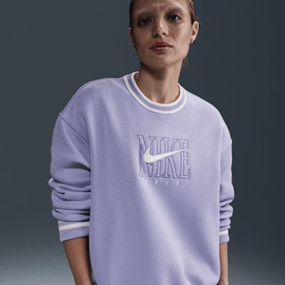 Womens Nike Sportswear Phoenix Fleece Oversized Graphic Crew-Neck Sweatshirt | HJ0949-533 Product Image