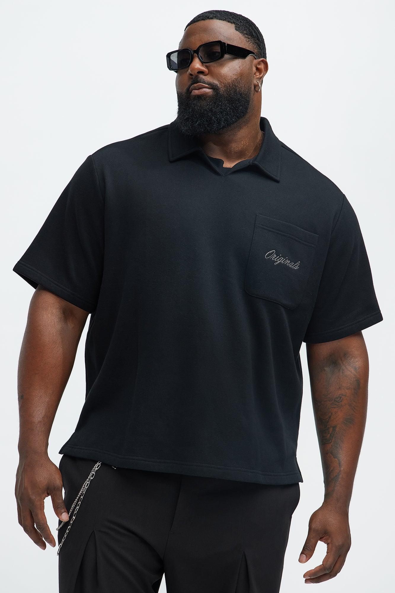 Tyson Happy Mistake Short Sleeve Polo - Black Male Product Image