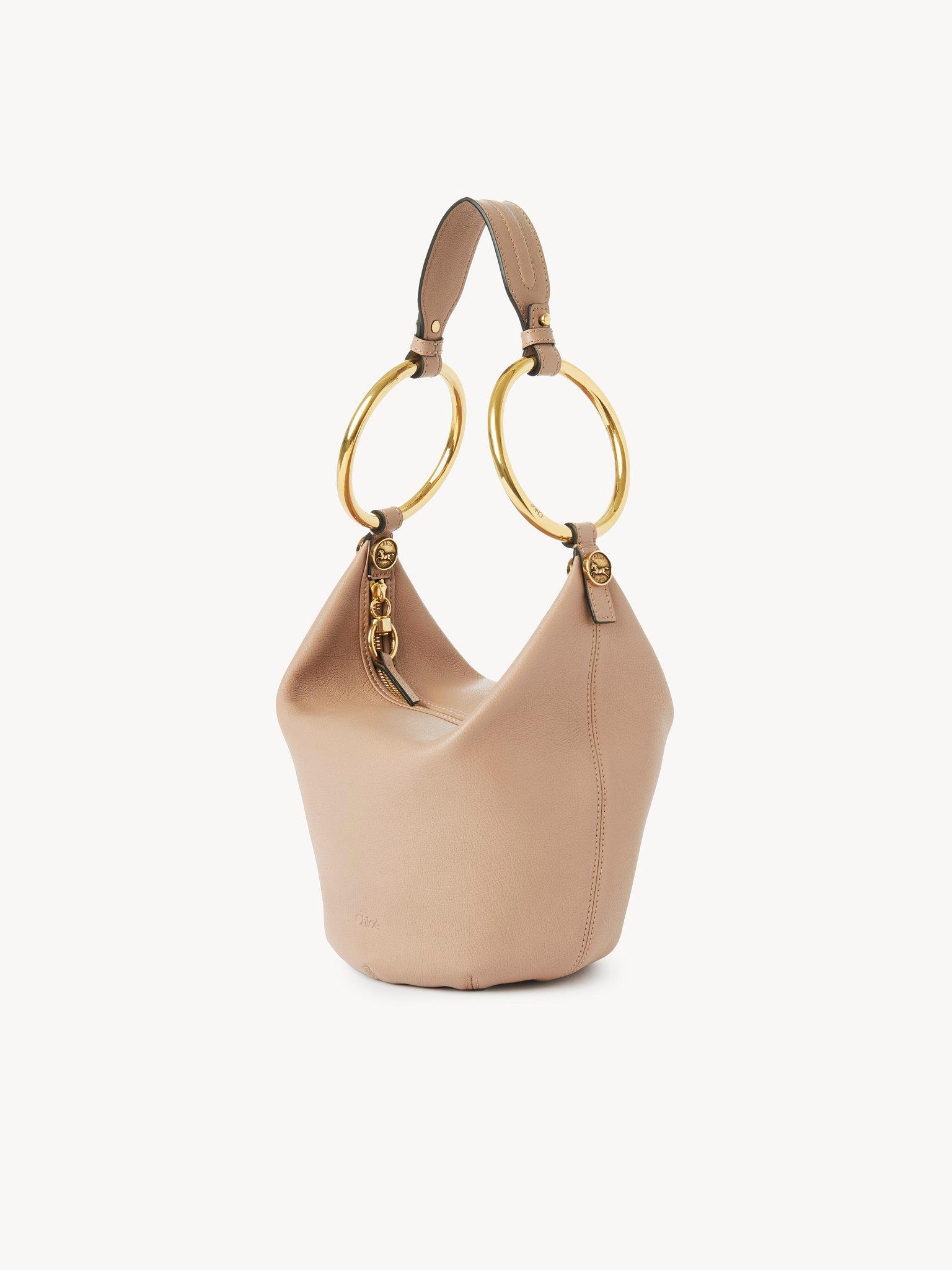 Small Bracelet handbag in grained leather Product Image