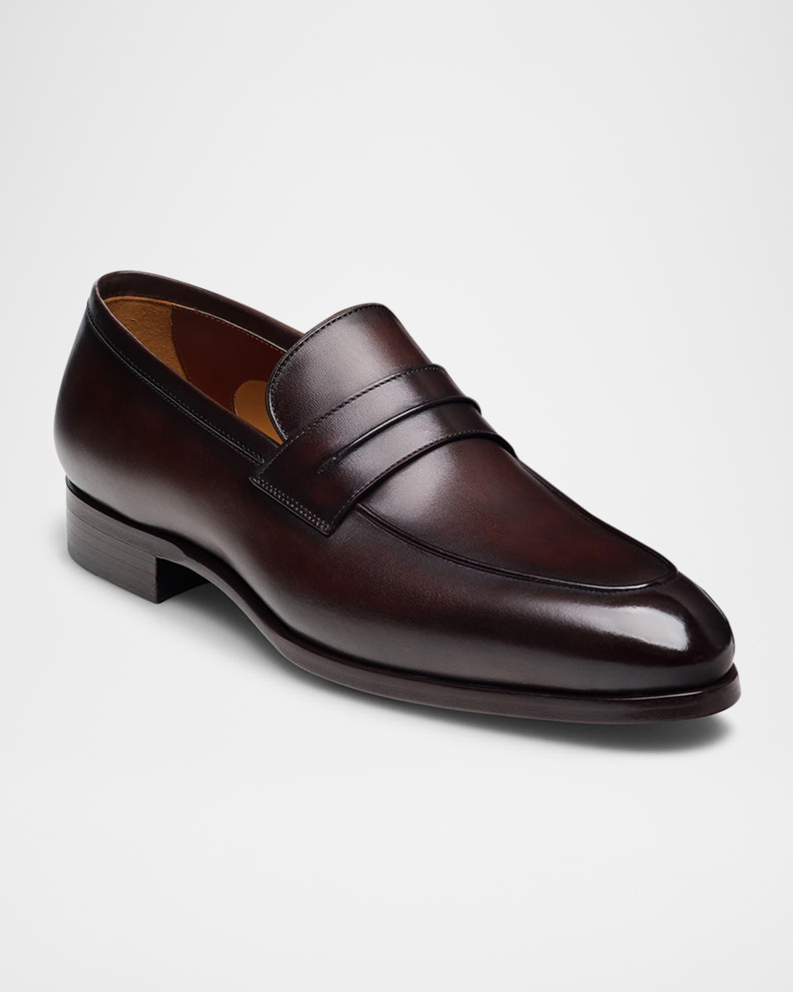 Men's Marquis Leather Penny Loafers Product Image