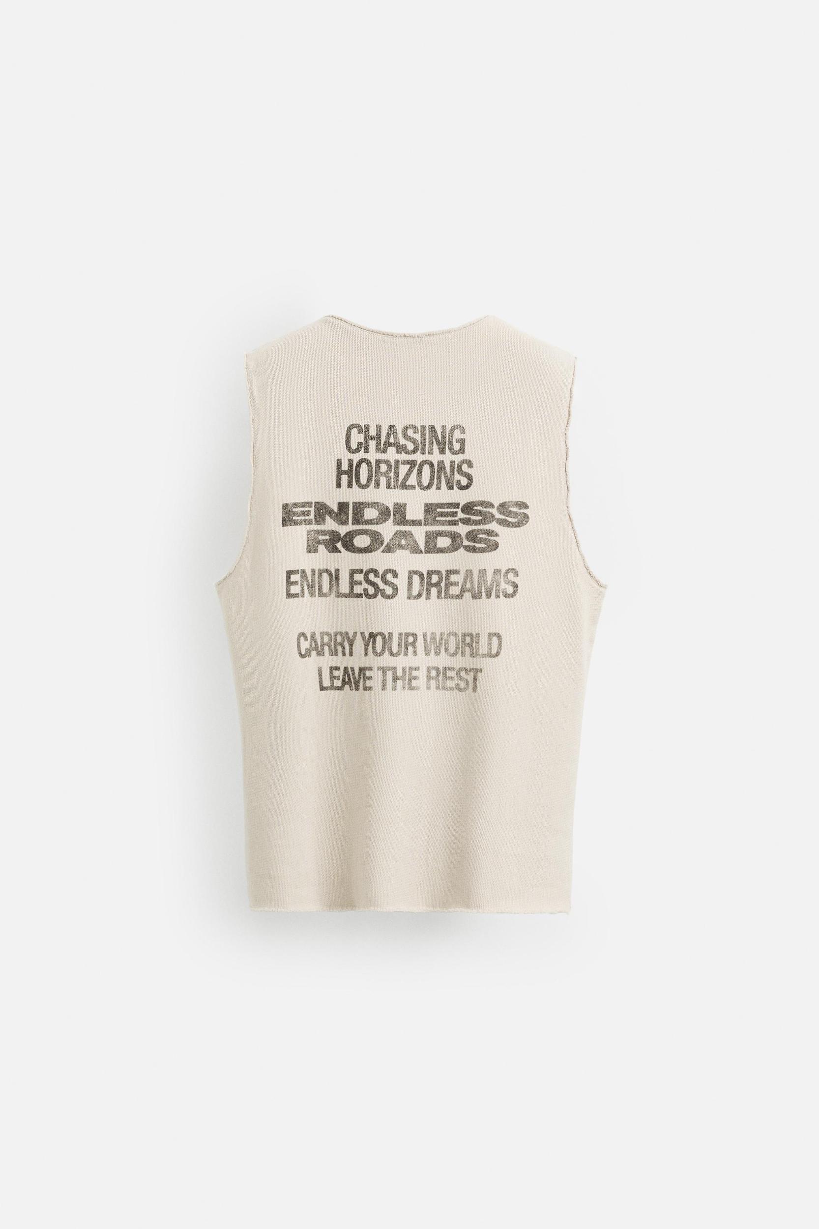 PRINTED KNIT TANK TOP Product Image