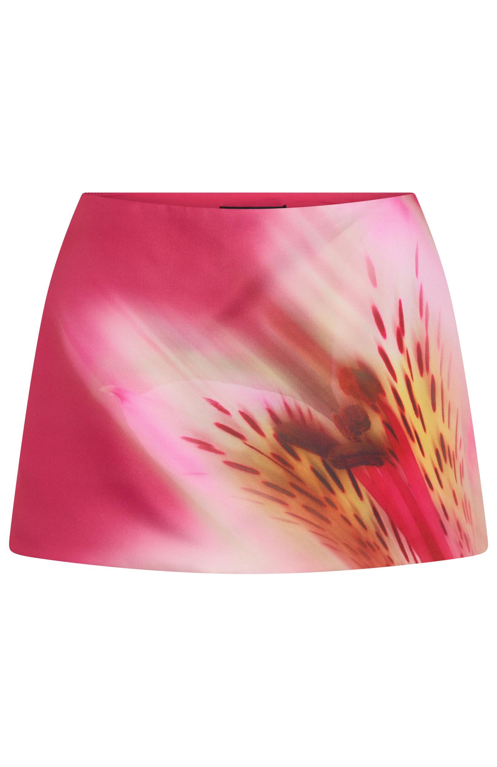 It's Go Time Mini Skirt Berry Blossom Product Image