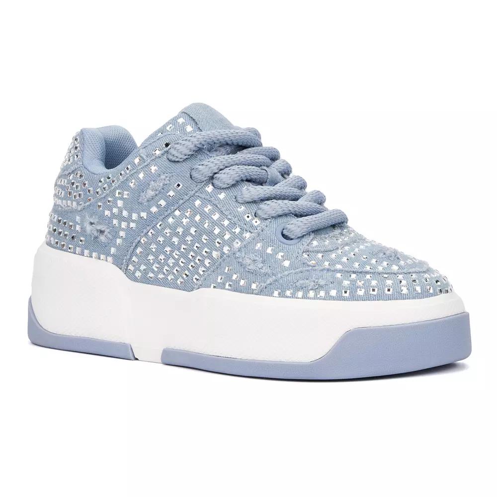 Olivia Miller Lunar Rays Women's Low Top Sneakers, Size: 10, Blue Product Image