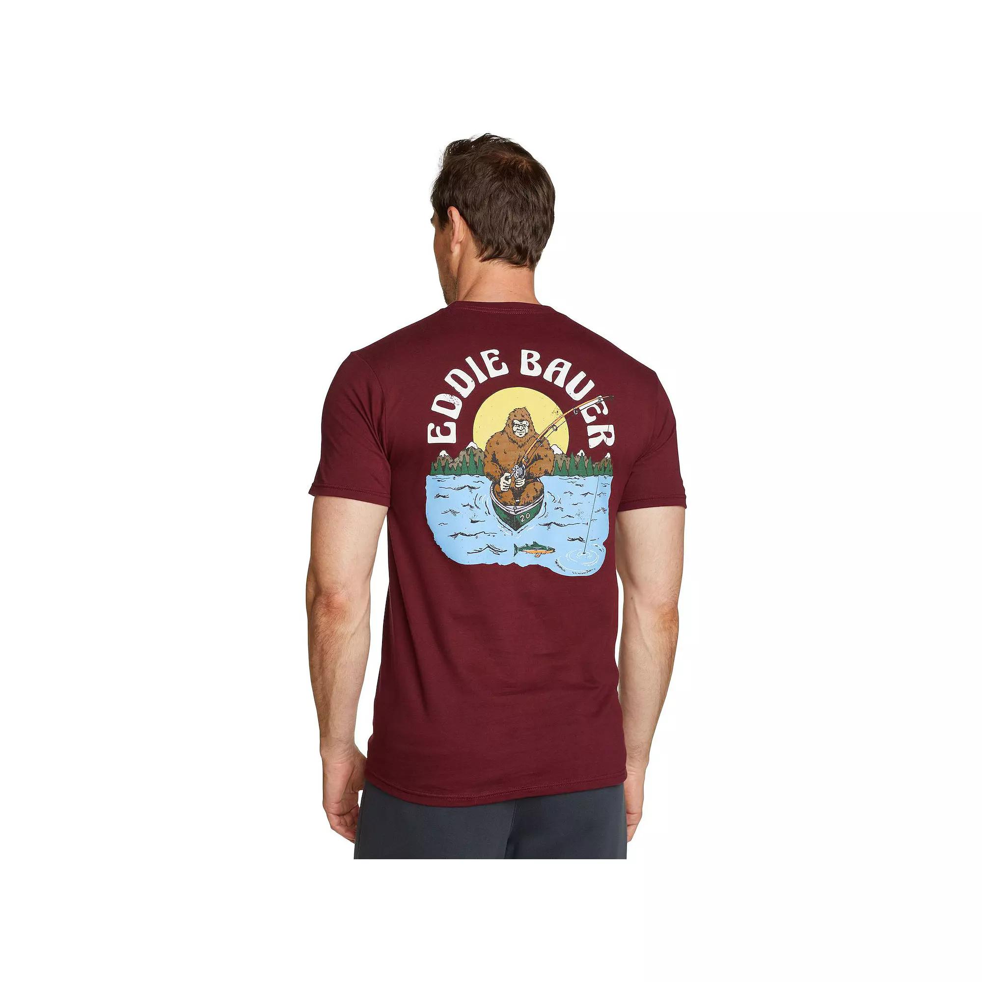 Men's Eddie Bauer Glory Flag Graphic Tee, Size: Small, Red Product Image