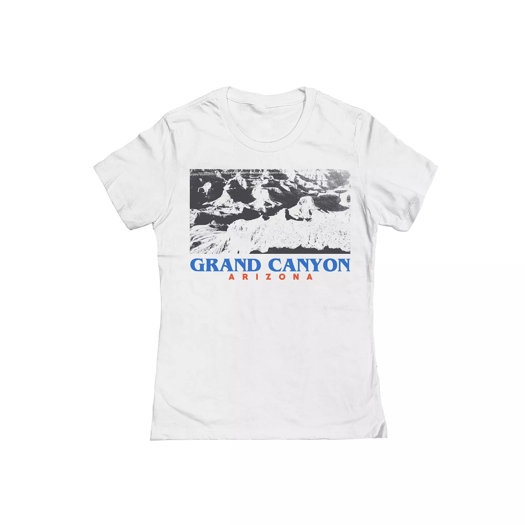 Junior's Grand Canyon Womens Graphic Tee, Girl's, Size: XL, White Product Image