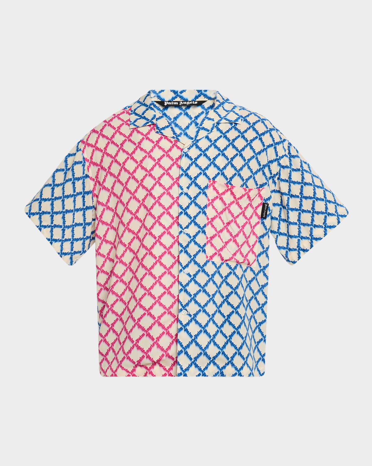 Men's Net Logo Bowling Shirt Product Image