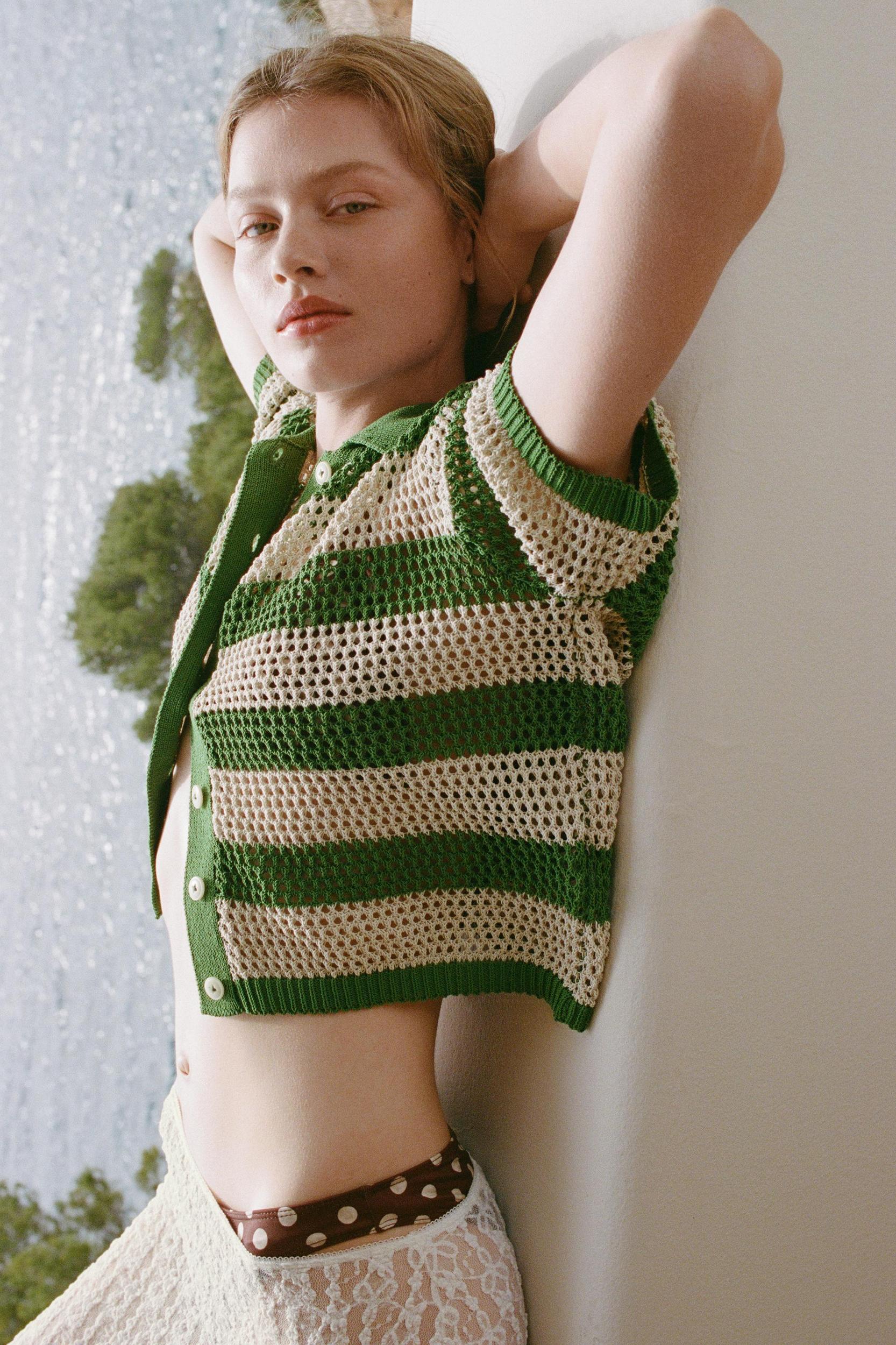 KNITTED POLO JACKET Product Image