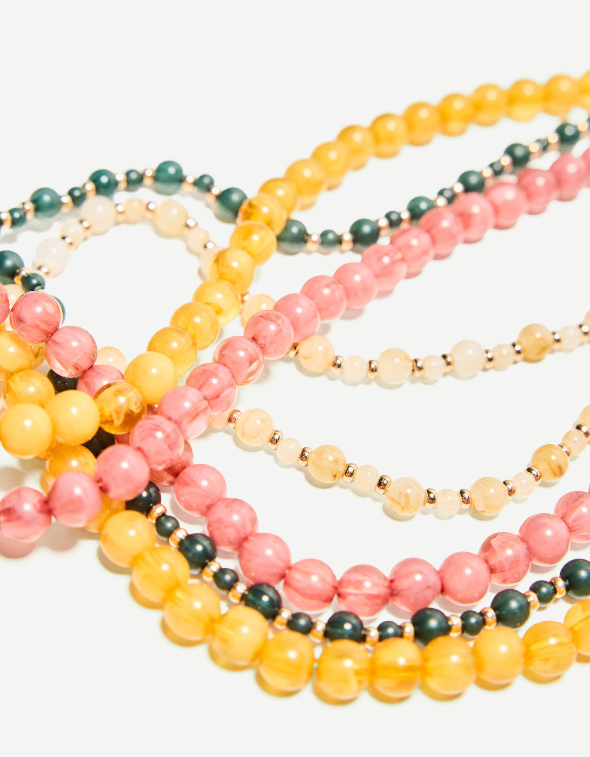 4-pack of necklaces with beads Product Image