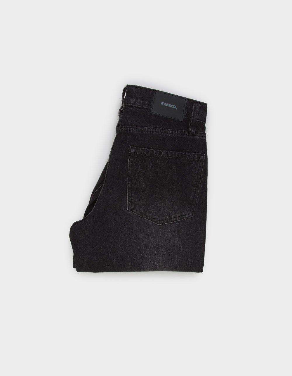 RSQ Mens Relaxed Bootcut Jeans - WASHED BLACK Product Image