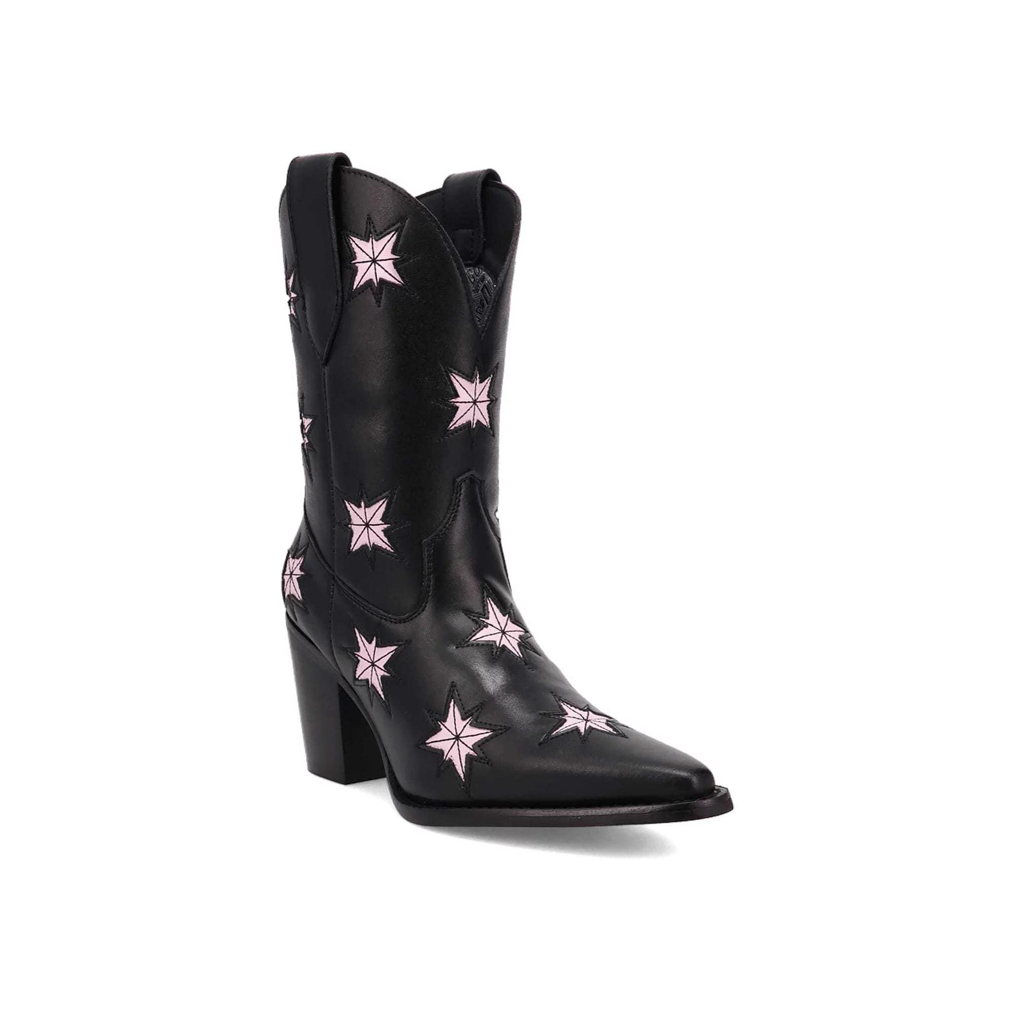 Dingo Starburst Women's Leather Boots, Size: 9, Black Product Image