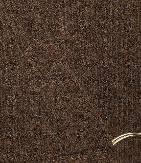 1. STATE Knit V-Neck Long Sleeve Surplice Wrap Belt Sweater Product Image