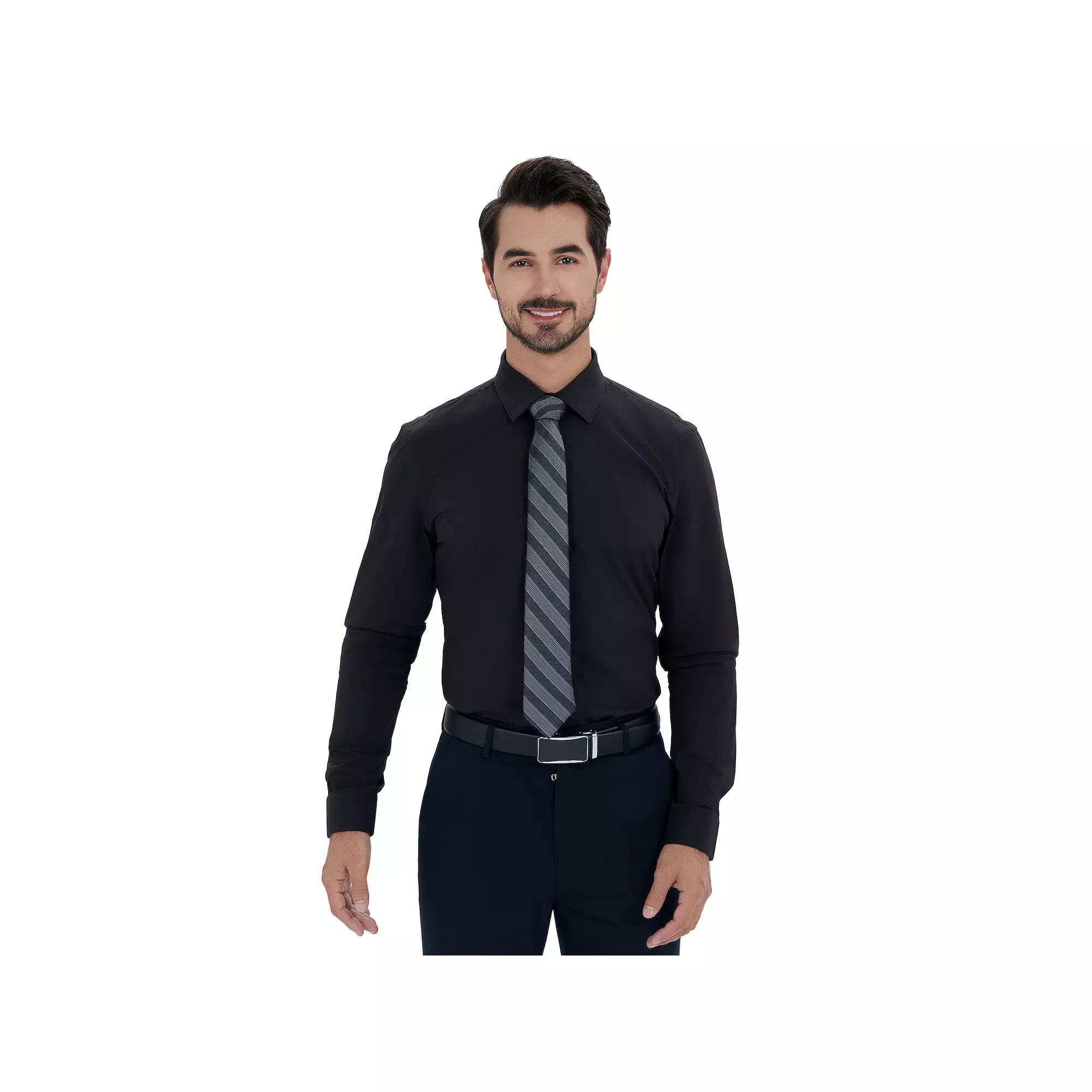 Men's Bespoke Slim-Fit Dress Shirt & Tie Set,  Product Image